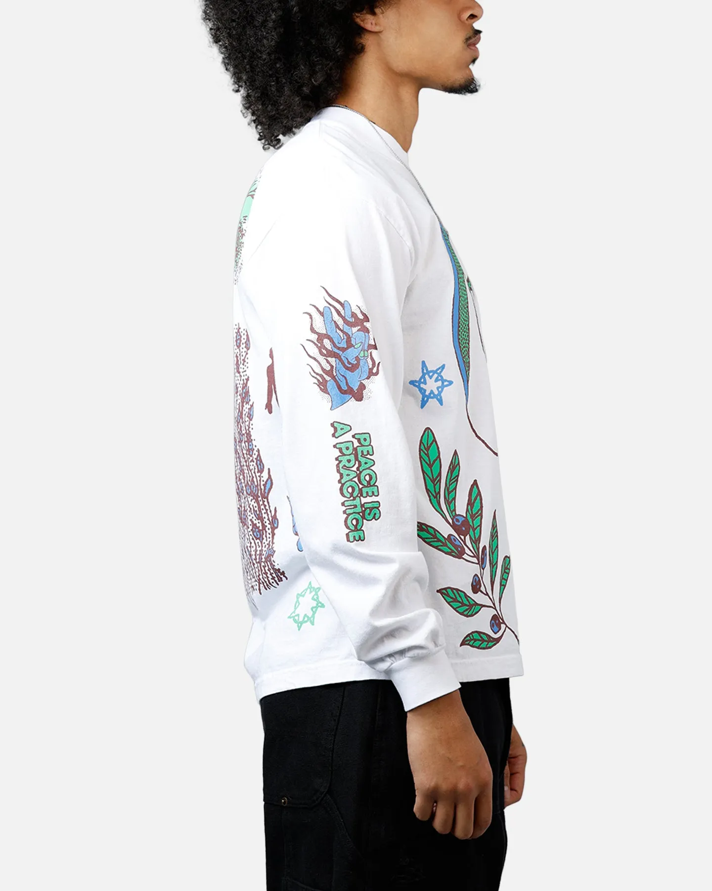 Market Peace Practice Long Sleeve T-Shirt White sold by Culture Kings product image thumbnail 4