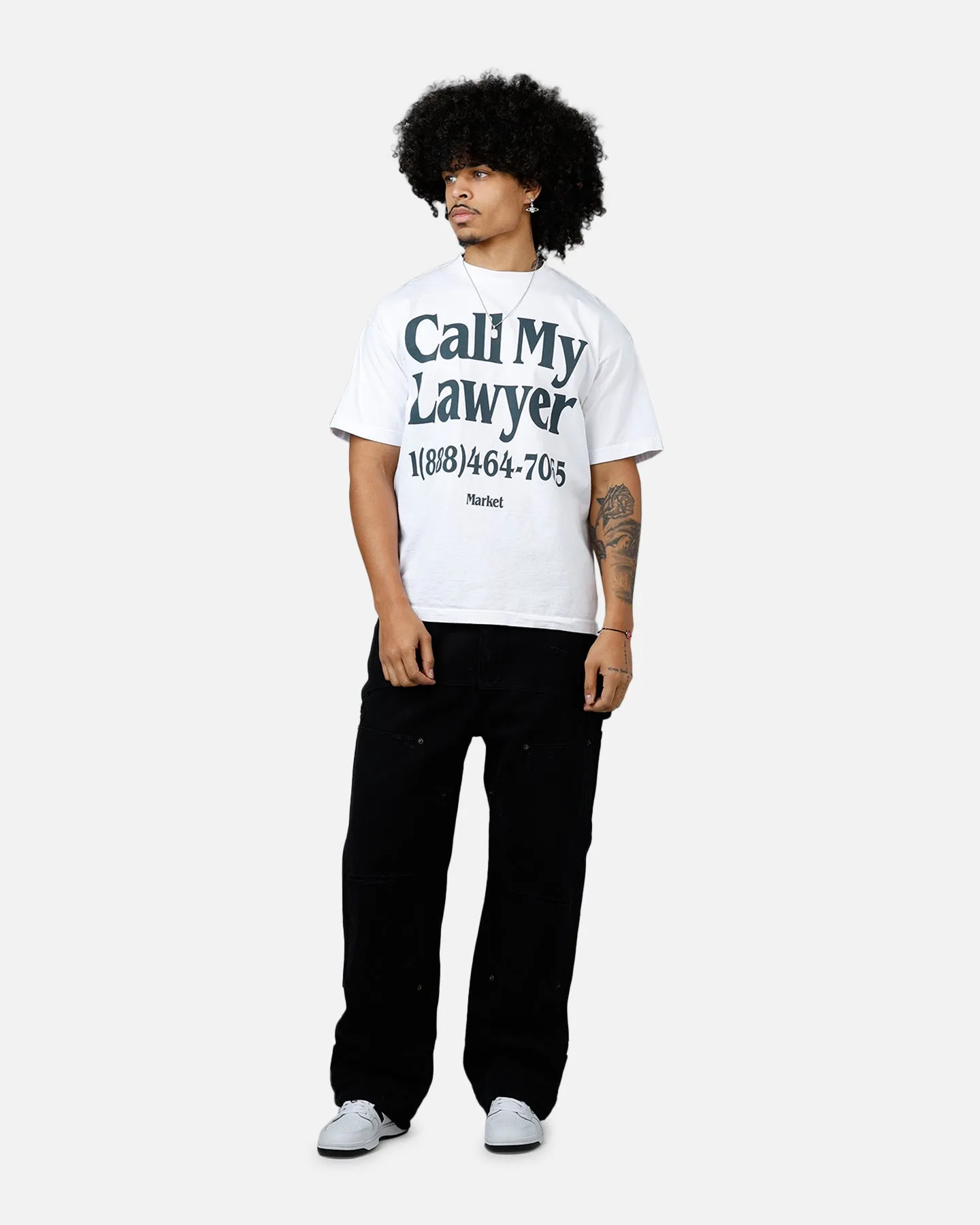 Market Call My Lawyer T-Shirt White sold by Culture Kings product image thumbnail 3