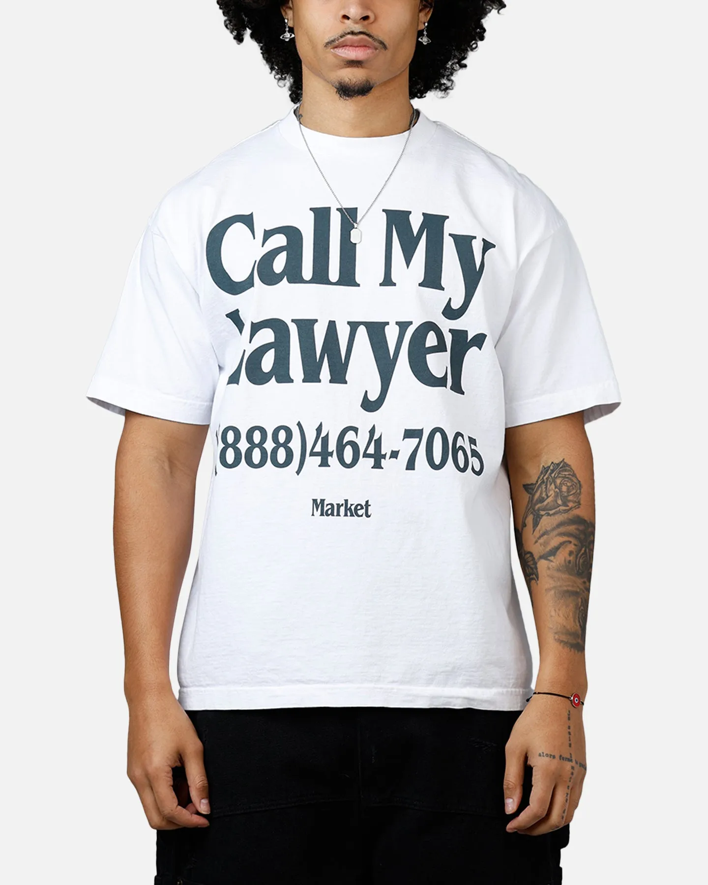 Market Call My Lawyer T-Shirt White sold by Culture Kings