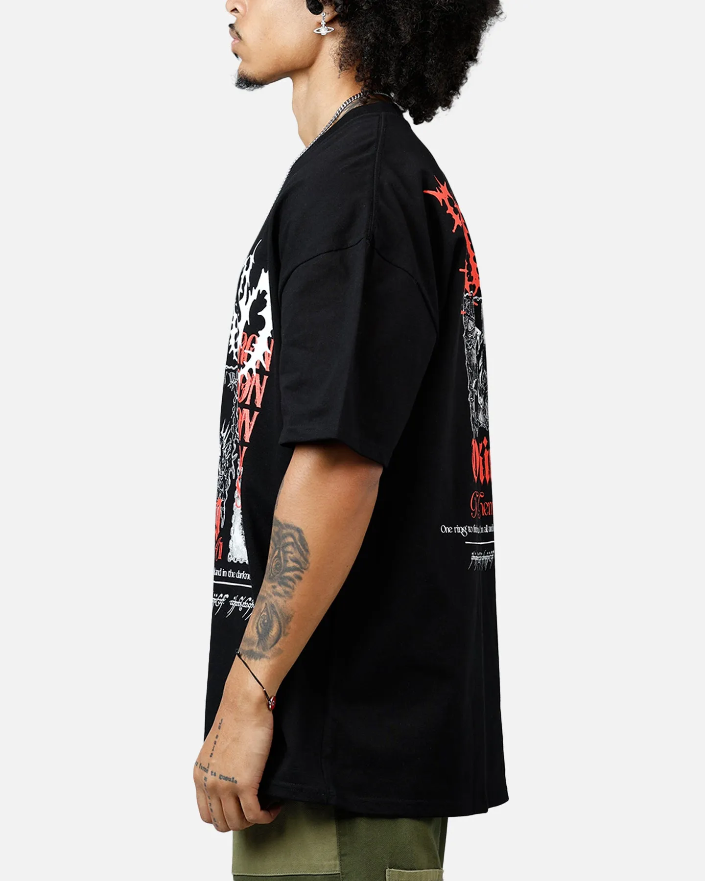 American Thrift X The Lord Of The Rings Sauron Heavyweight T-Shirt Black sold by Culture Kings product image thumbnail 5