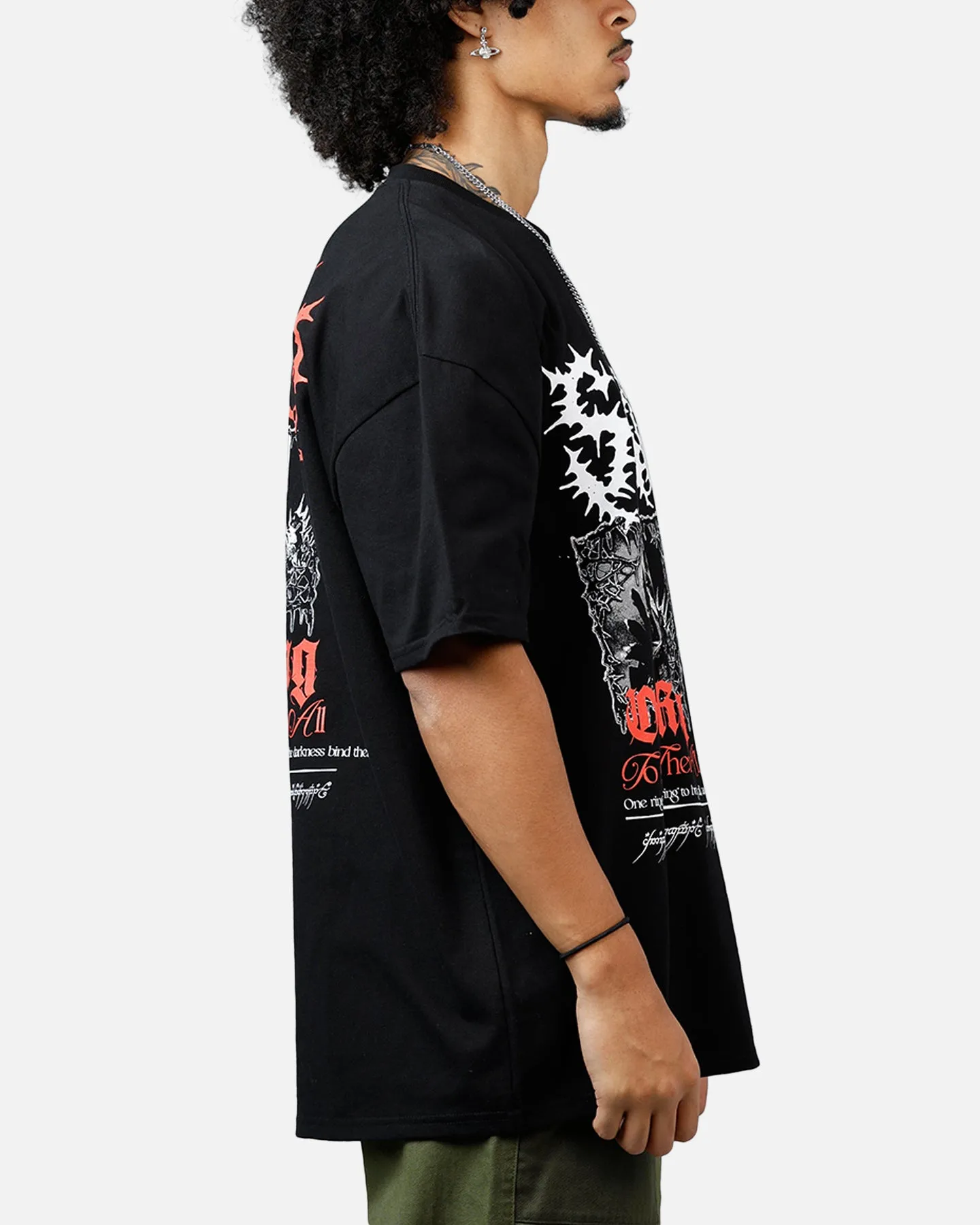 American Thrift X The Lord Of The Rings Sauron Heavyweight T-Shirt Black sold by Culture Kings product image thumbnail 4