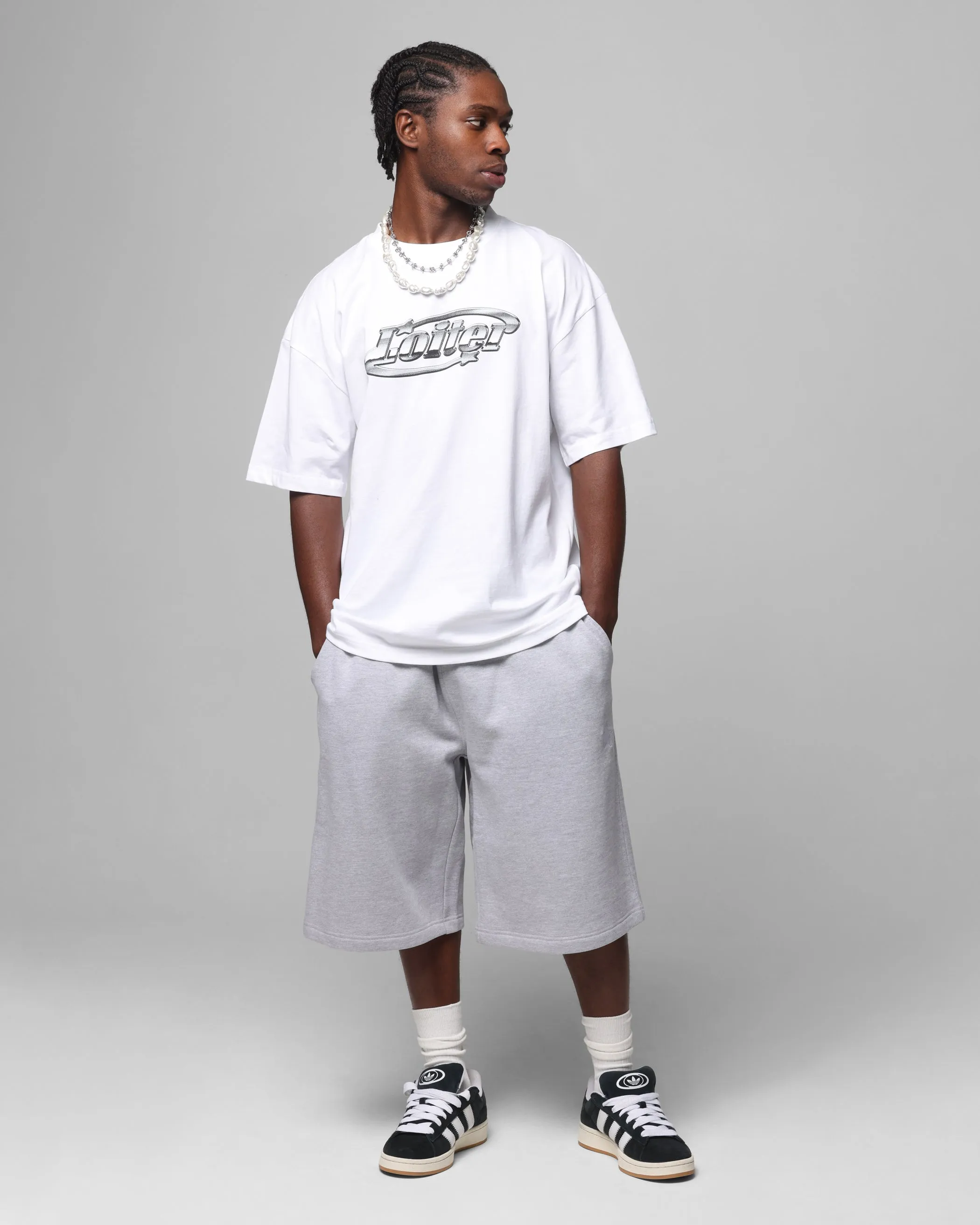 Loiter Chrome Logo T-Shirt White sold by Culture Kings product image thumbnail 3