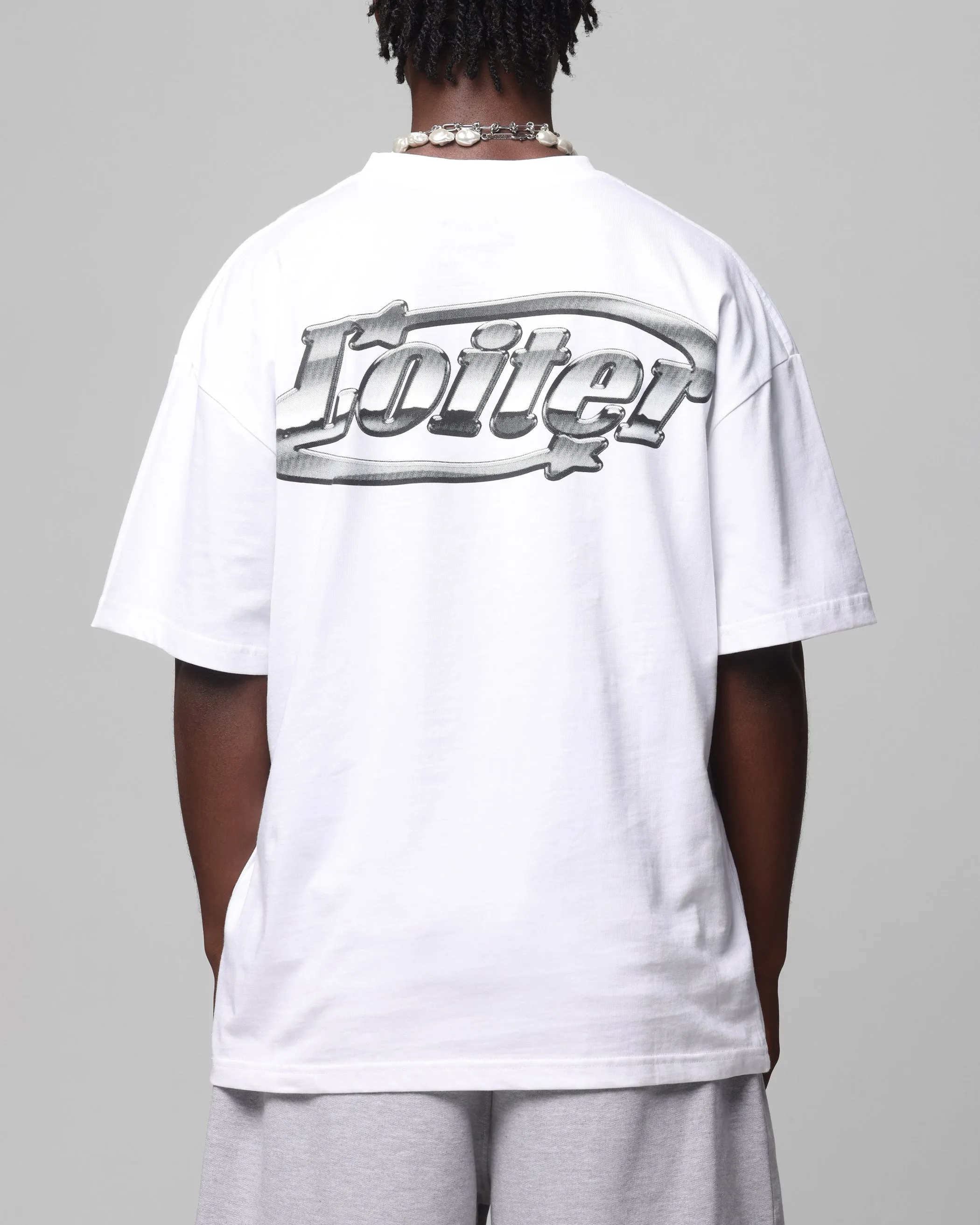 Loiter Chrome Logo T-Shirt White sold by Culture Kings product image thumbnail 2