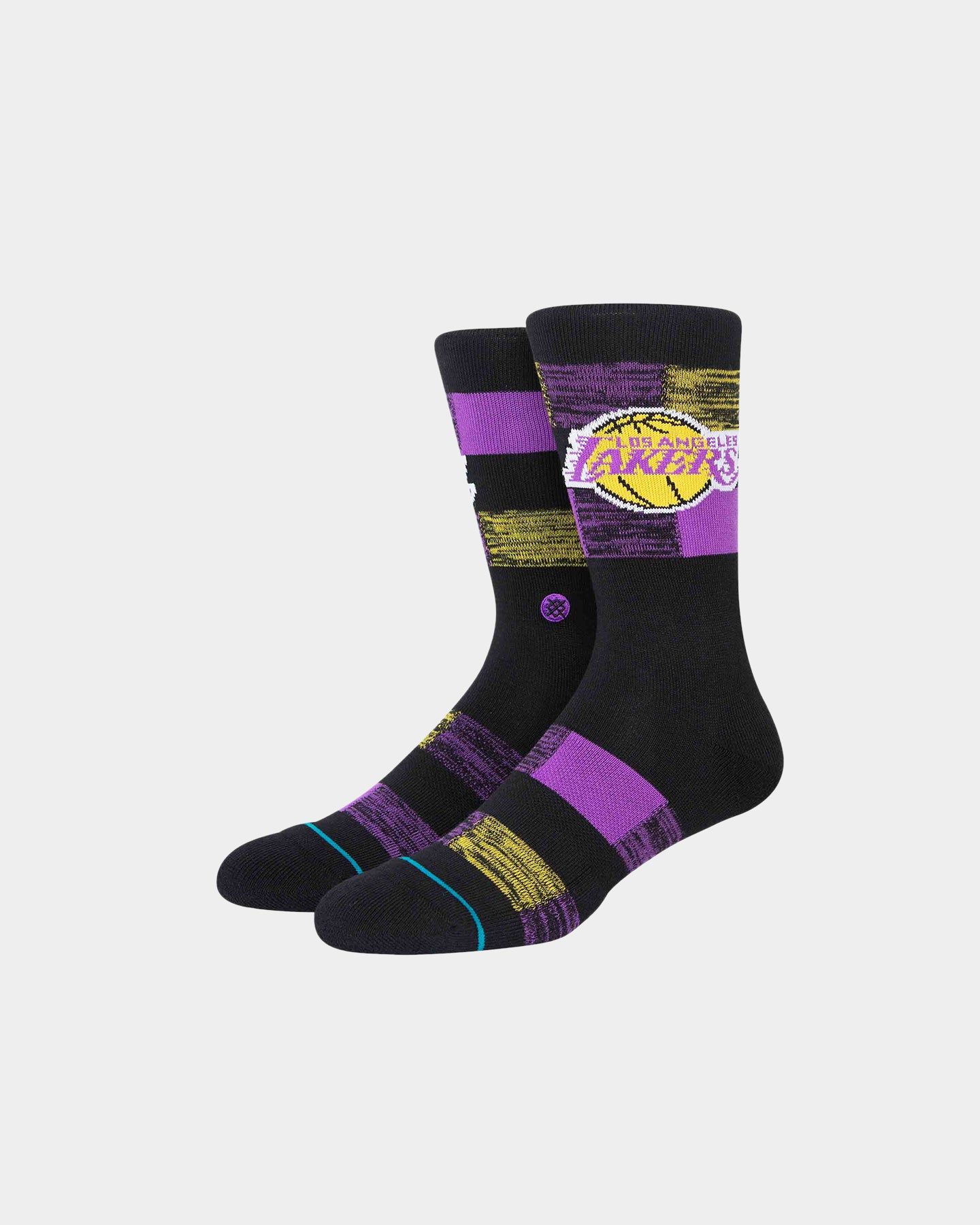 Stance X NBA Los Angeles Lakers Cryptic Socks Black sold by Culture Kings