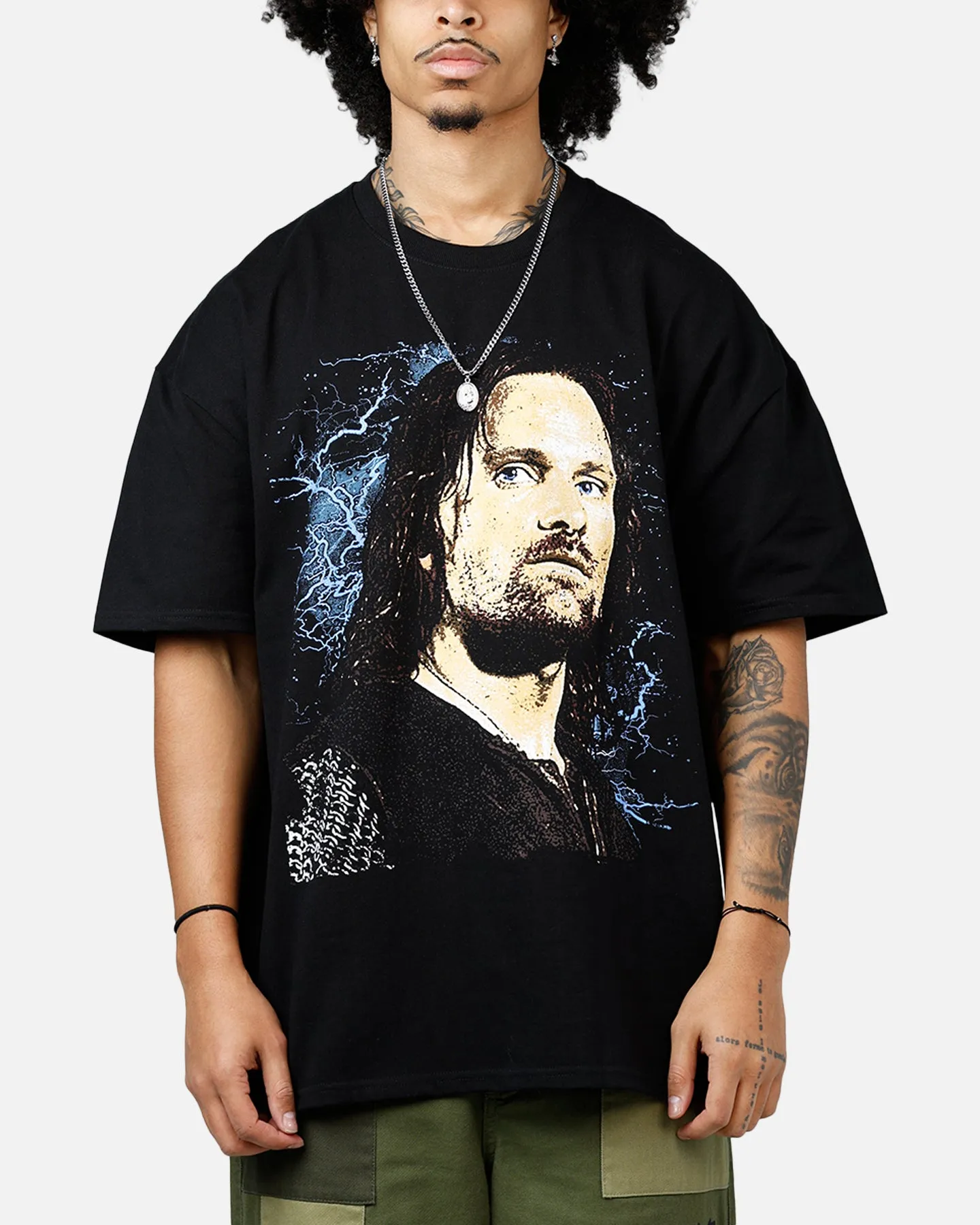 American Thrift X The Lord Of The Rings Aragorn Heavyweight T-Shirt Black sold by Culture Kings