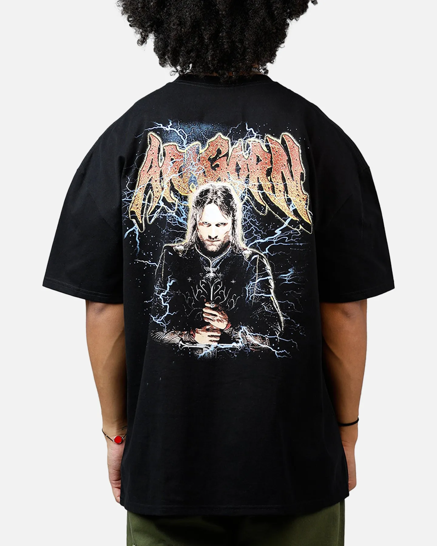 American Thrift X The Lord Of The Rings Aragorn Heavyweight T-Shirt Black sold by Culture Kings product image thumbnail 2