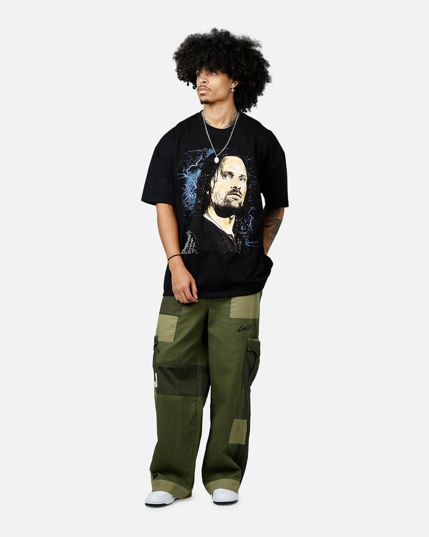 American Thrift X The Lord Of The Rings Aragorn Heavyweight T-Shirt Black sold by Culture Kings product image thumbnail 3