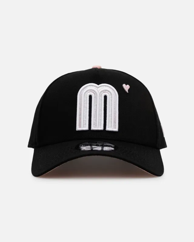 New Era Mexico National Baseball Team 'Pink Satin Hearts 2.0' 9FORTY A-Frame Snapback Black/Pink sold by Culture Kings
