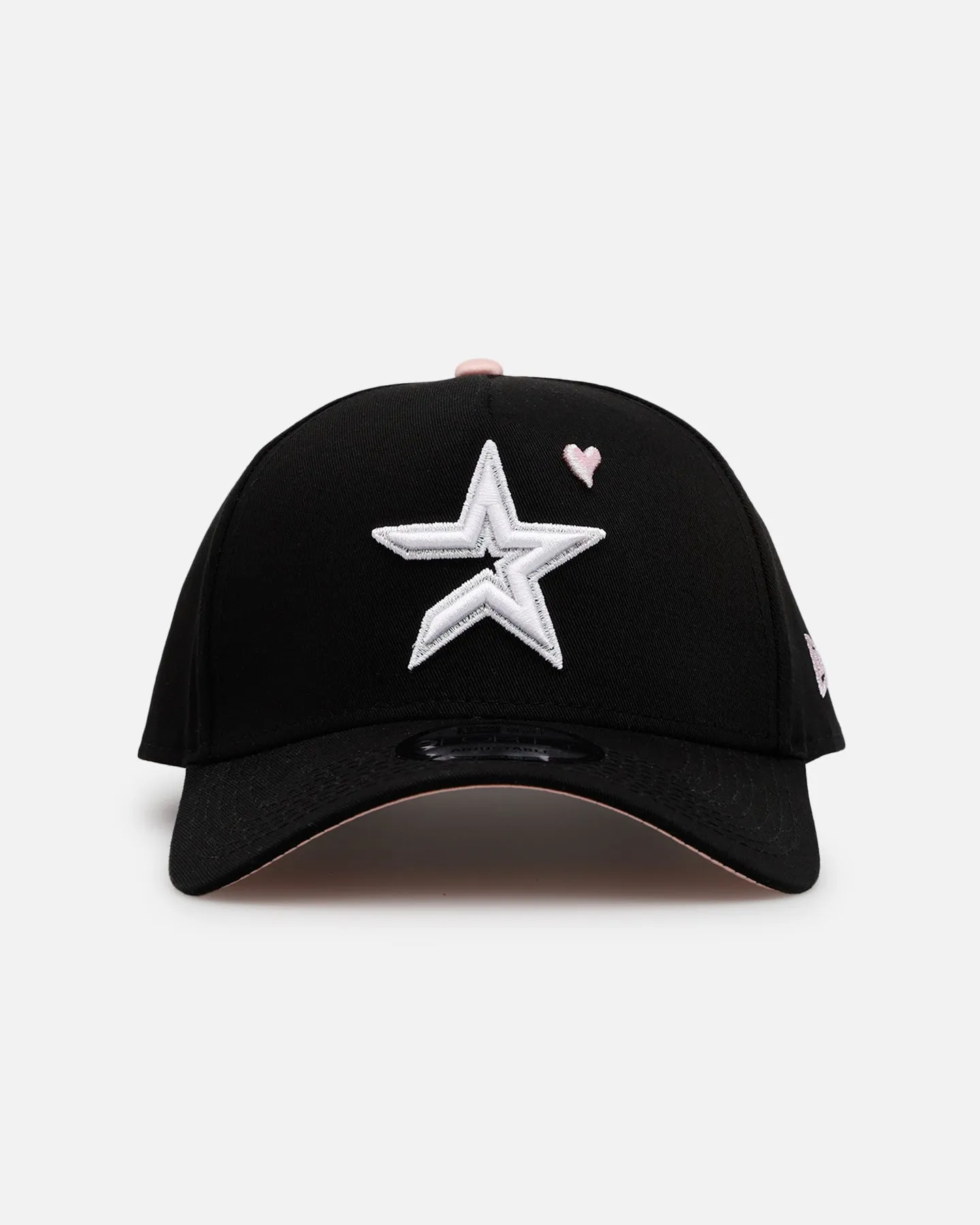 New Era Houston Astros 'Pink Satin Hearts 2.0' 9FORTY A-Frame Snapback Black/Pink sold by Culture Kings