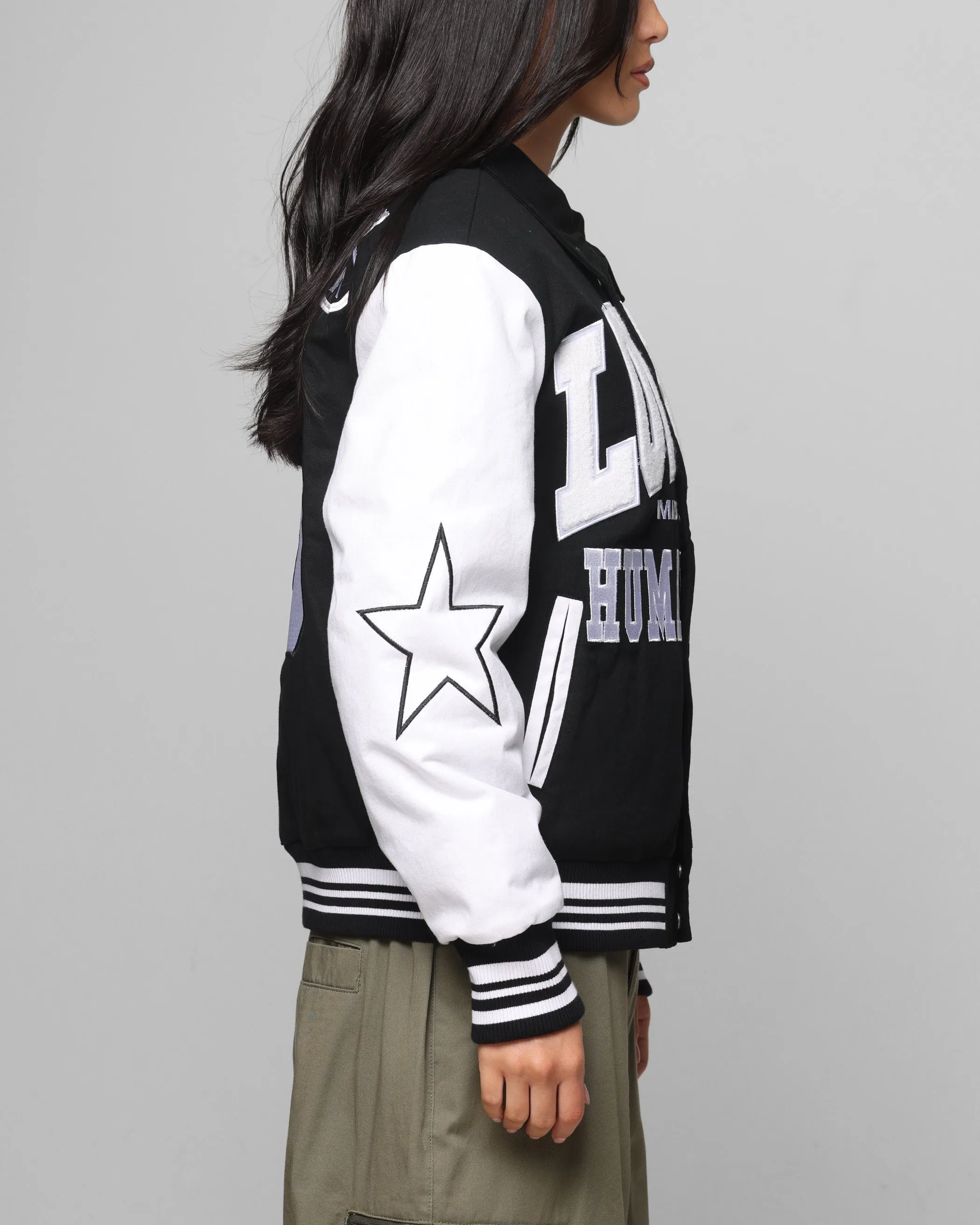 Loiter Vice City Varsity Jacket Black/White sold by Culture Kings product image thumbnail 5