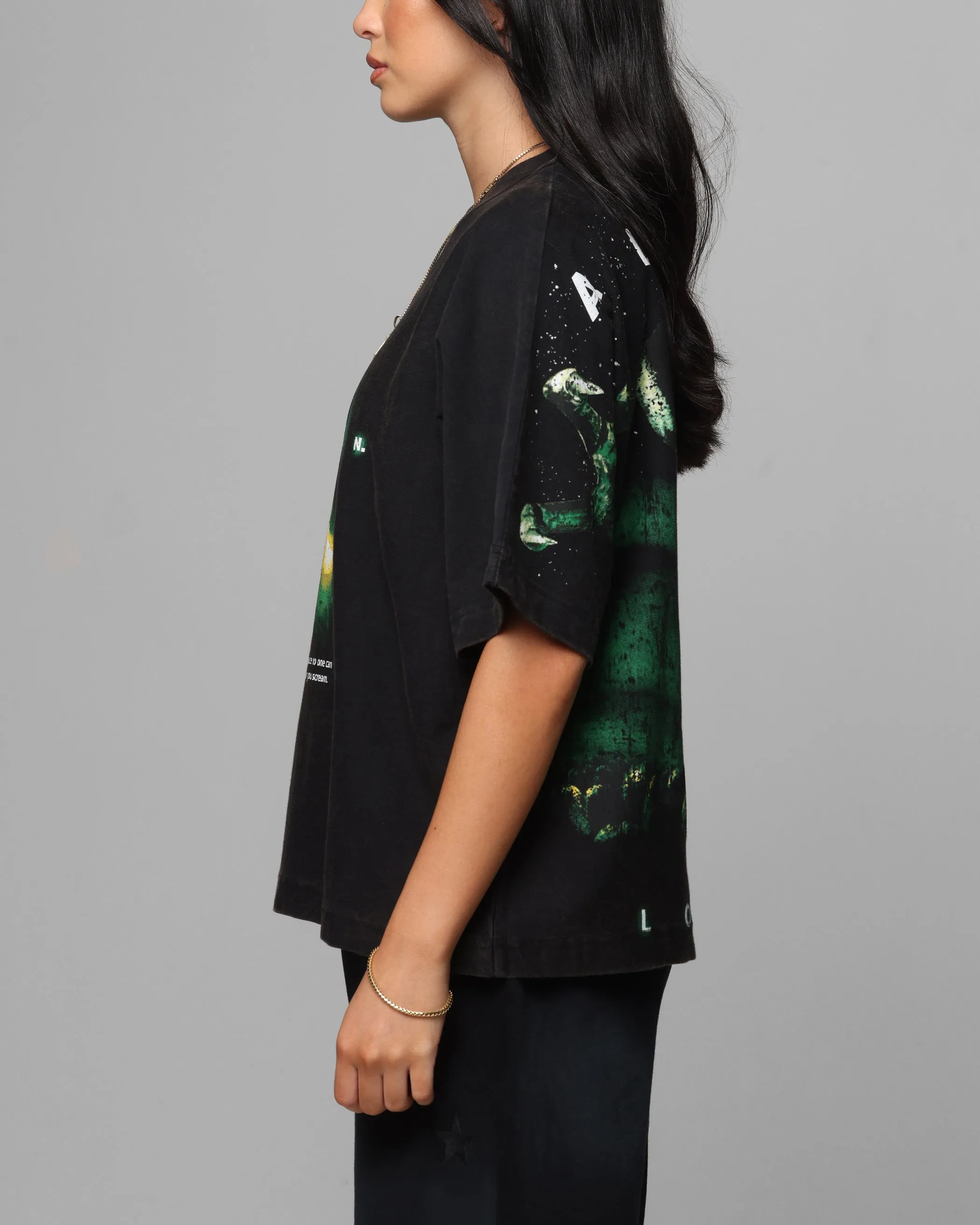 Loiter Alien Boxy T-Shirt Washed Black sold by Culture Kings product image thumbnail 5
