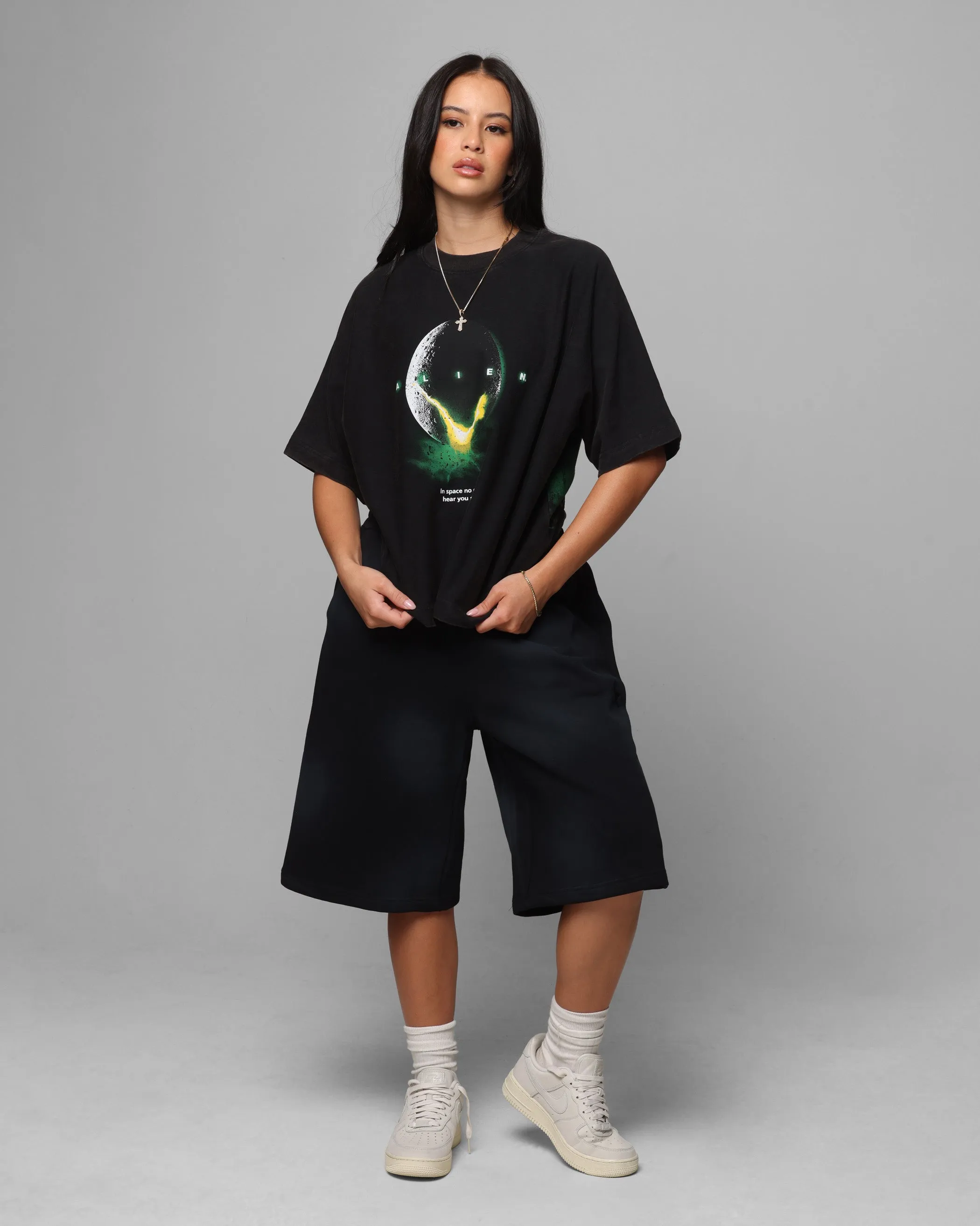 Loiter Alien Boxy T-Shirt Washed Black sold by Culture Kings product image thumbnail 4