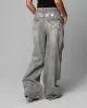Loiter Star Layered Distressed Jeans Washed Blue sold by Culture Kings