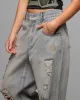 Loiter Star Layered Distressed Jeans Washed Blue sold by Culture Kings