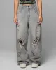Loiter Star Layered Distressed Jeans Washed Blue sold by Culture Kings