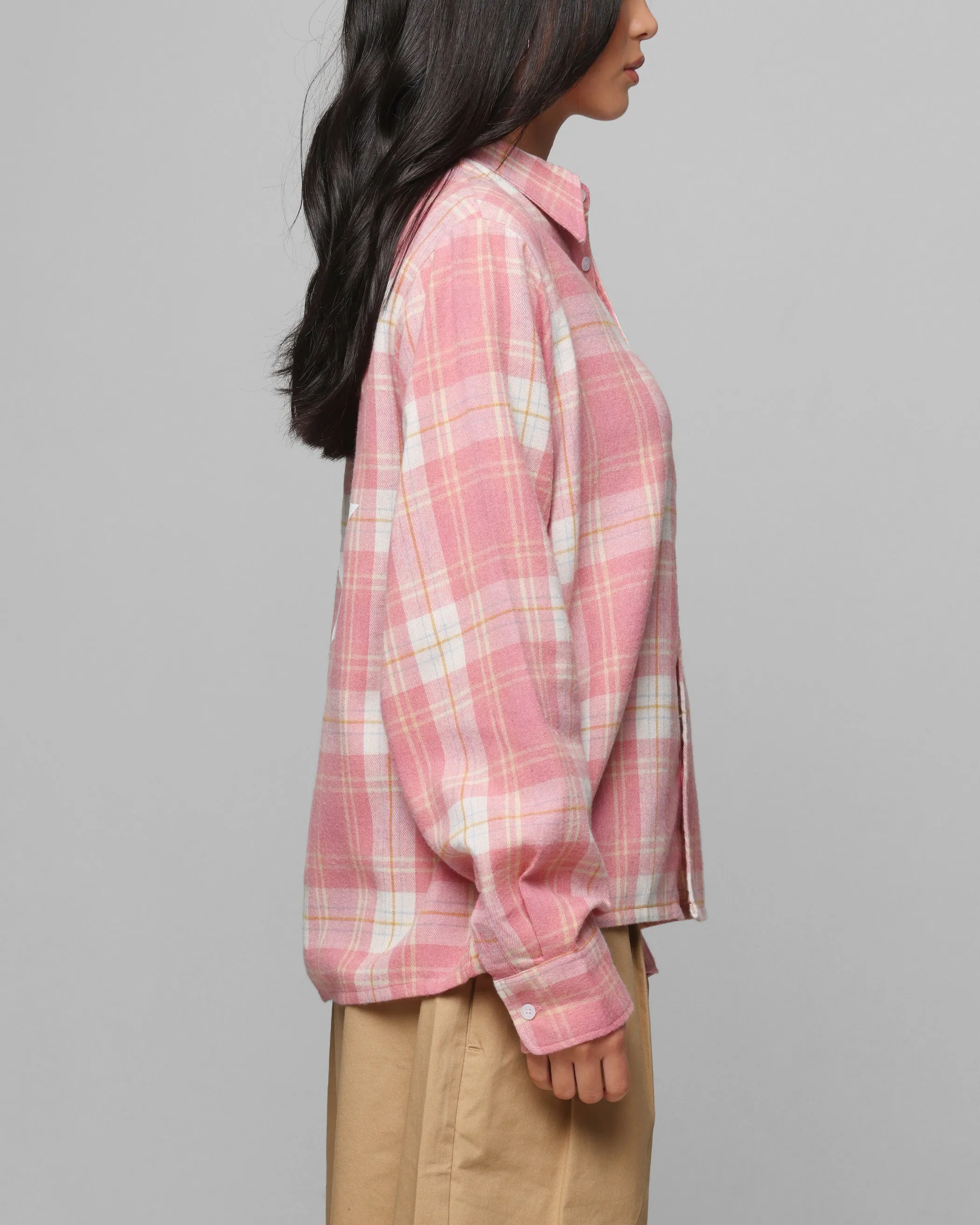 Loiter Solar Button Up Shirt Red Check sold by Culture Kings product image thumbnail 5