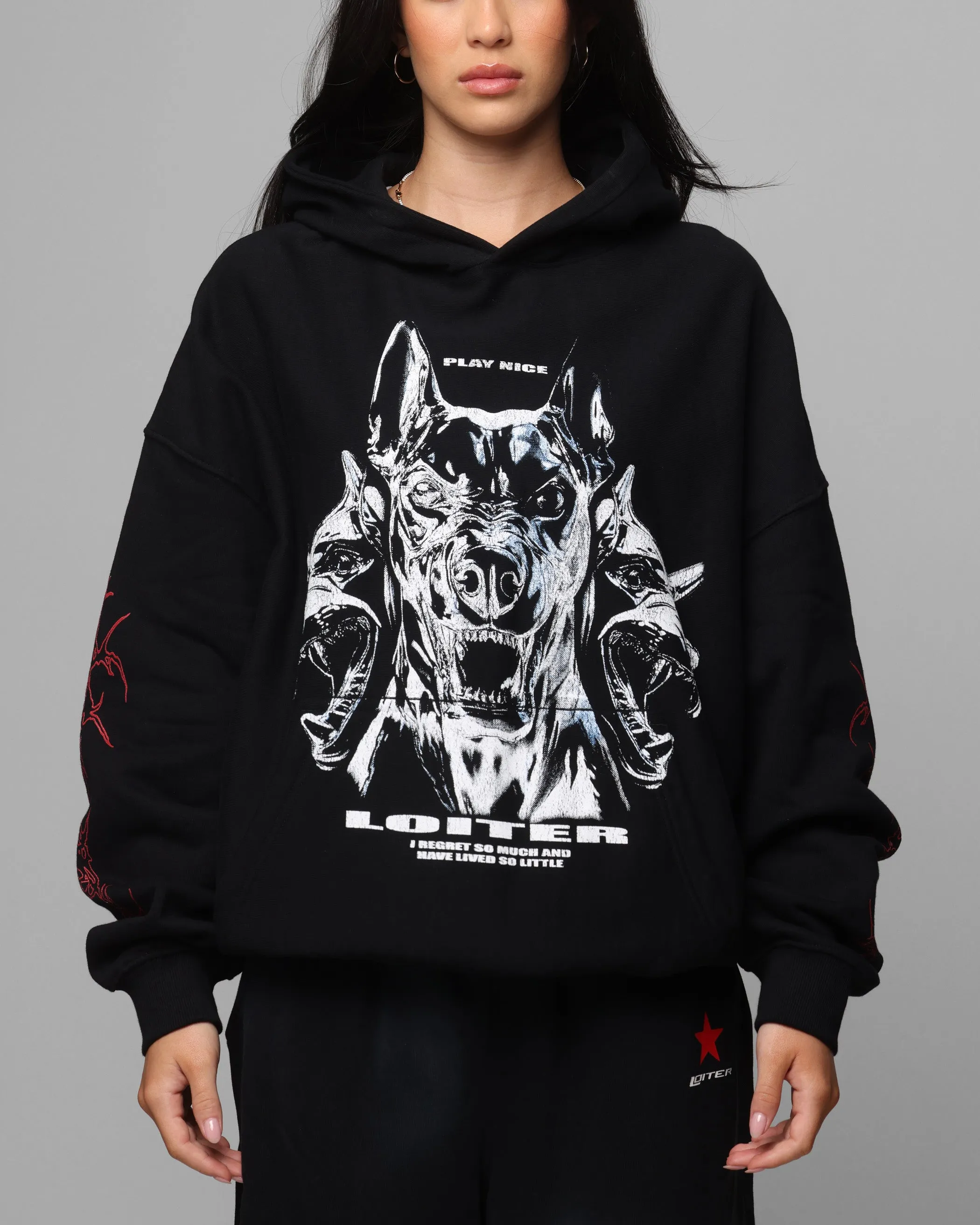 Loiter Chrome Dogs Vintage Hoodie Black sold by Culture Kings