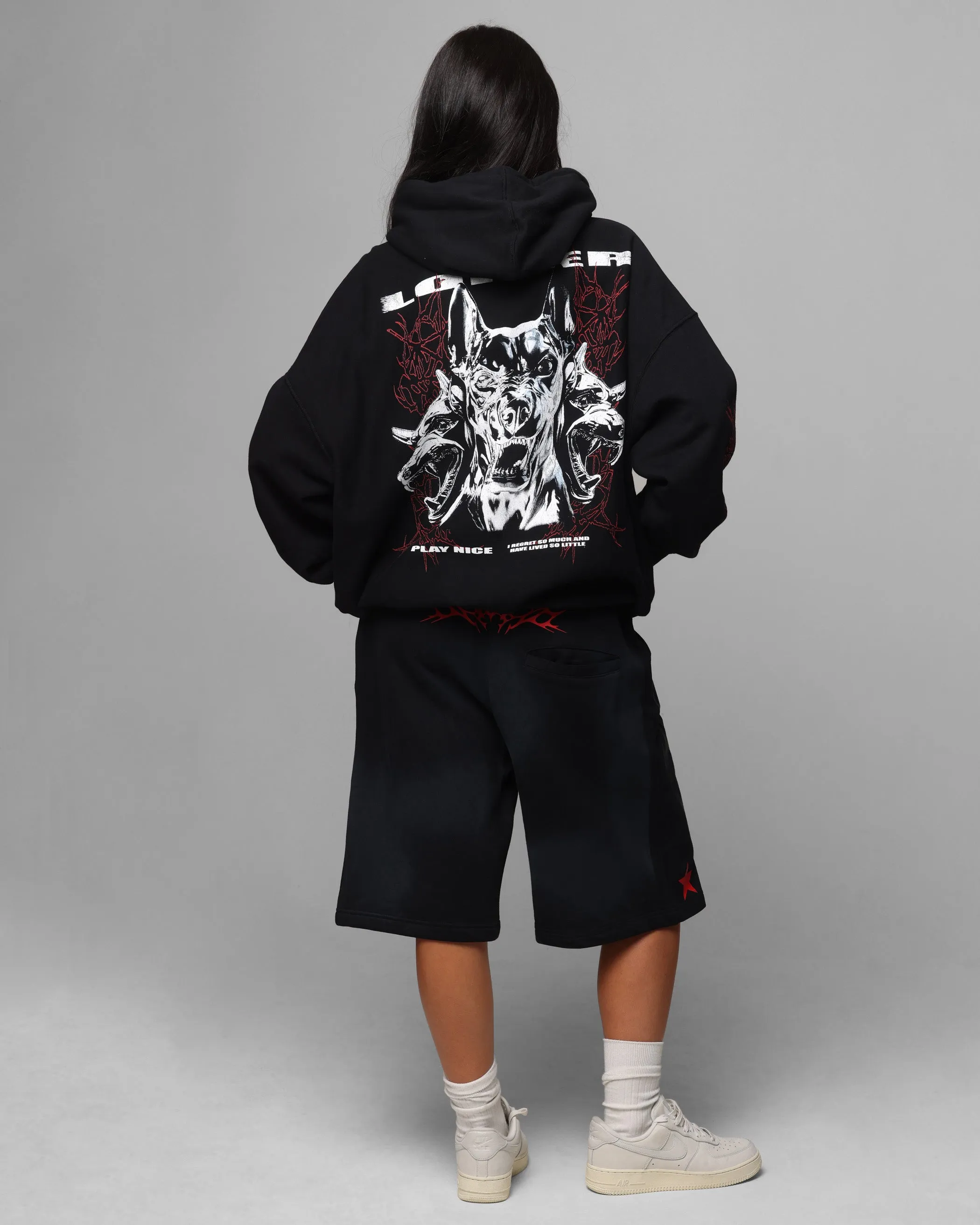 Loiter Chrome Dogs Vintage Hoodie Black sold by Culture Kings product image thumbnail 4