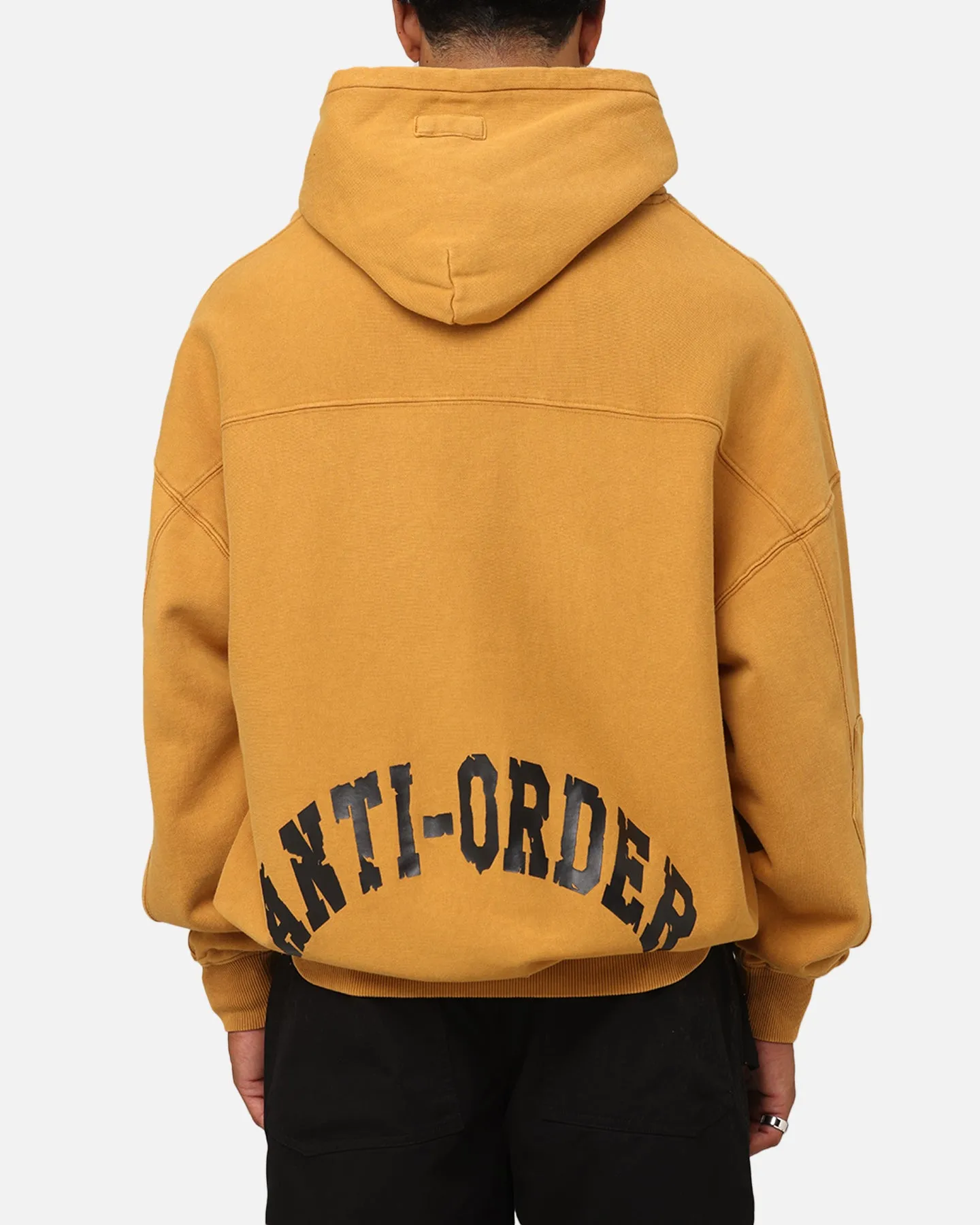 The Anti Order Architype Boxy Hoodie Mustard sold by Culture Kings
