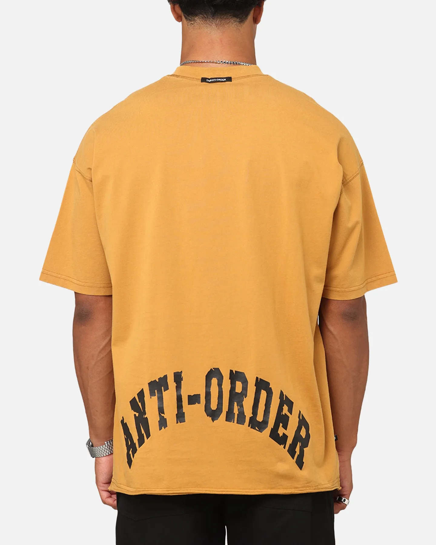 The Anti Order Architype Boxy T-Shirt Mustard sold by Culture Kings
