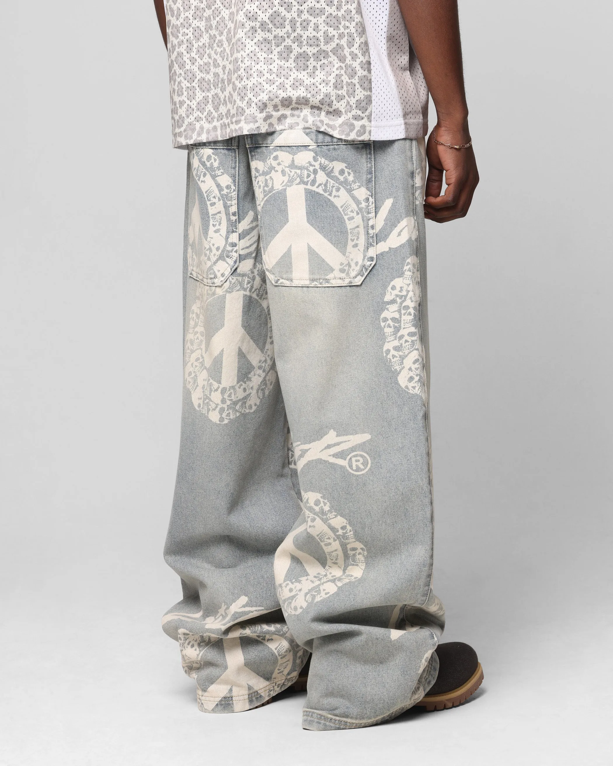 Loiter Peace Baggy Jeans Light Blue sold by Culture Kings product image thumbnail 5