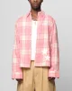 Loiter Solar Button Up Shirt Red Check sold by Culture Kings