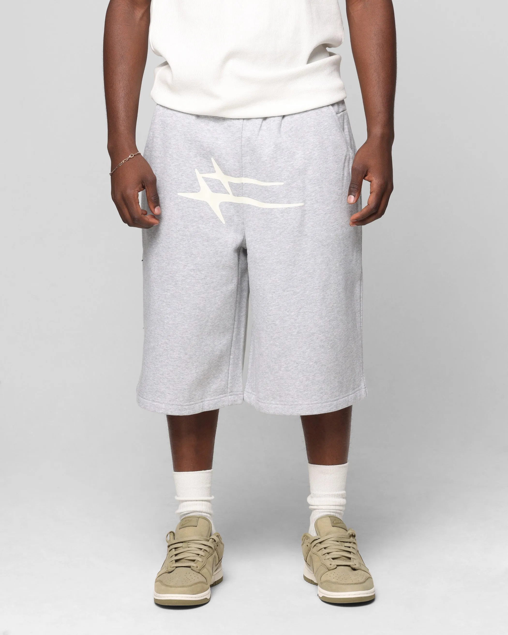 Loiter Hybrid Premium Shorts Grey Marle sold by Culture Kings