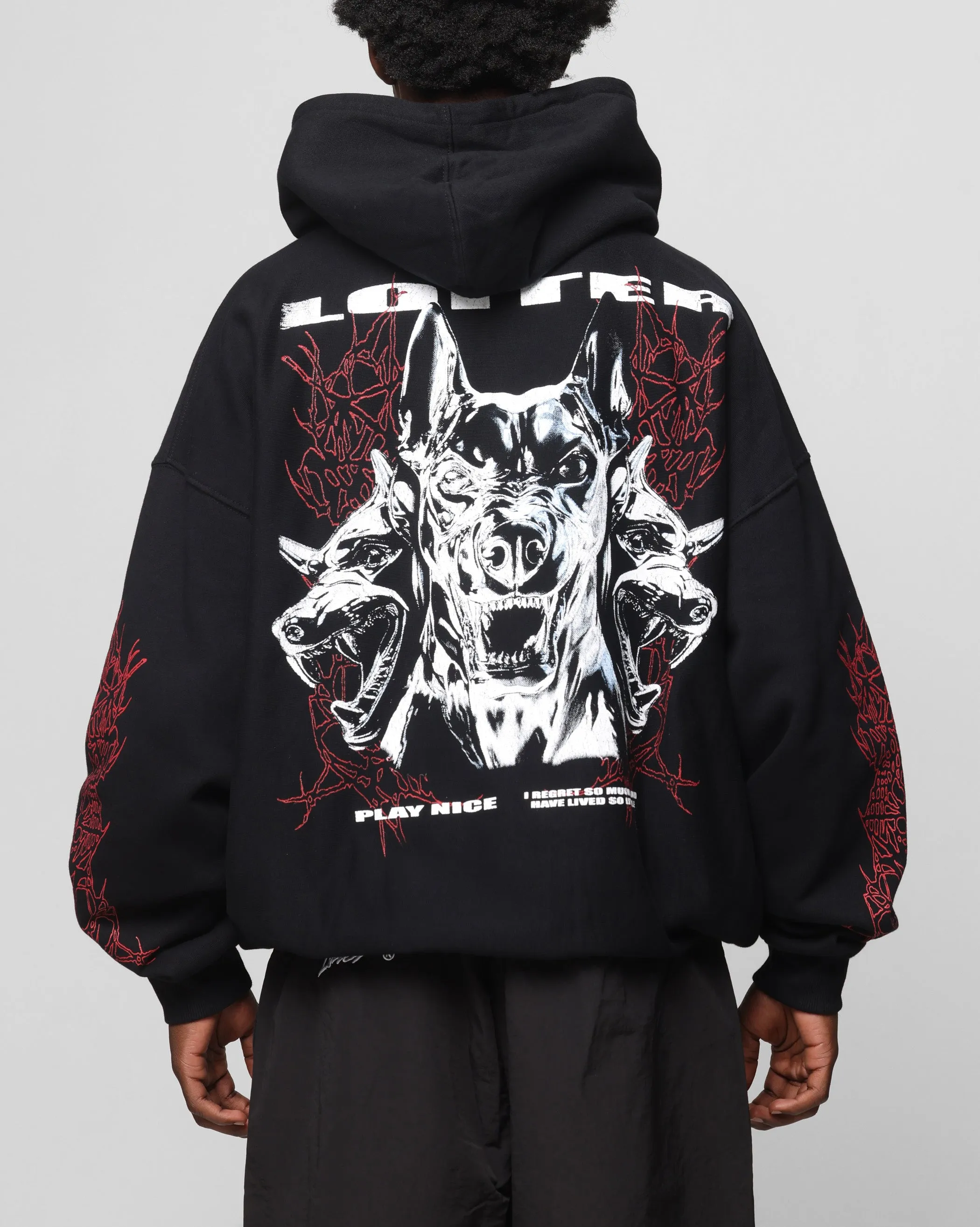 Loiter Chrome Dogs Vintage Hoodie Black sold by Culture Kings