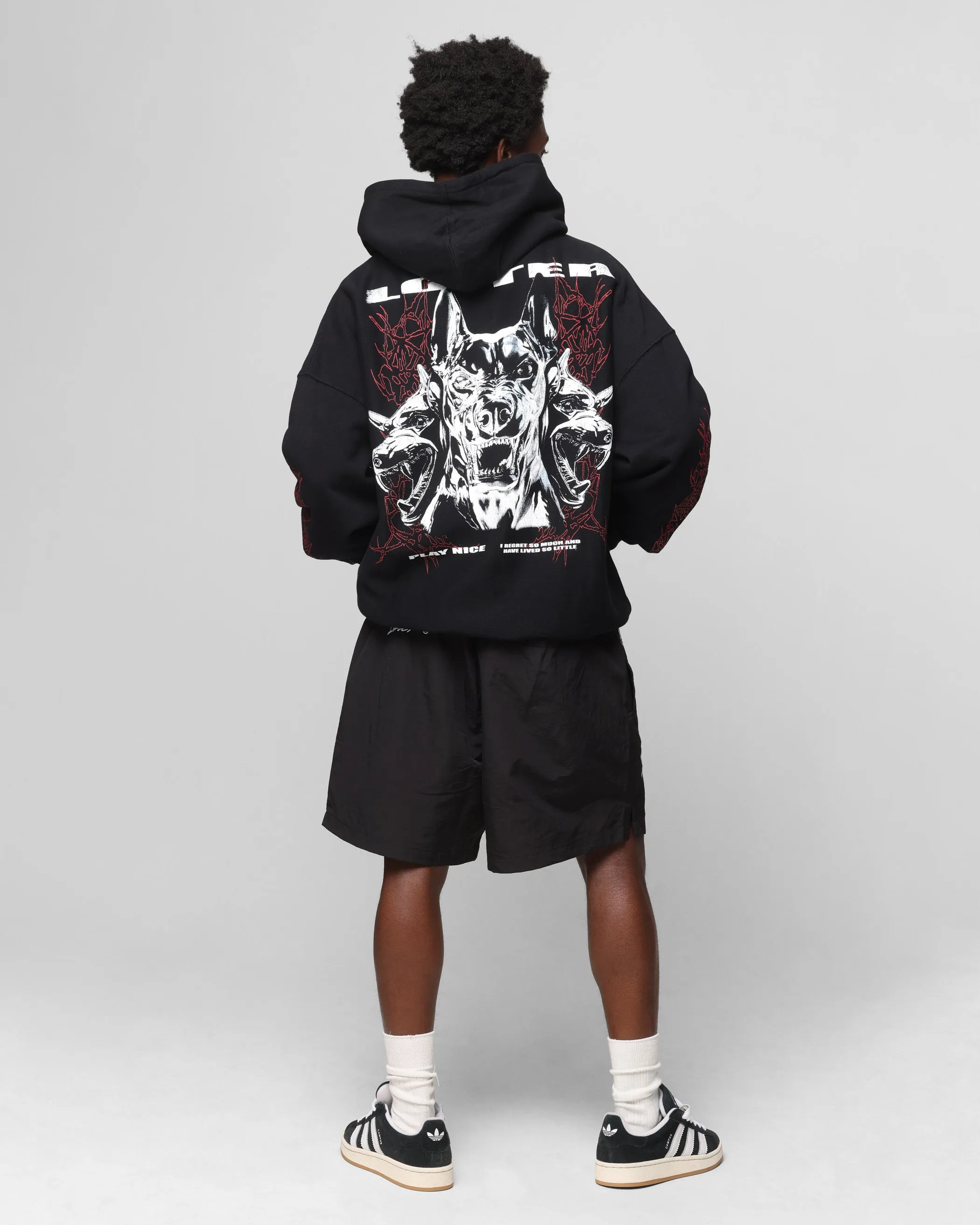 Loiter Chrome Dogs Vintage Hoodie Black sold by Culture Kings product image thumbnail 3