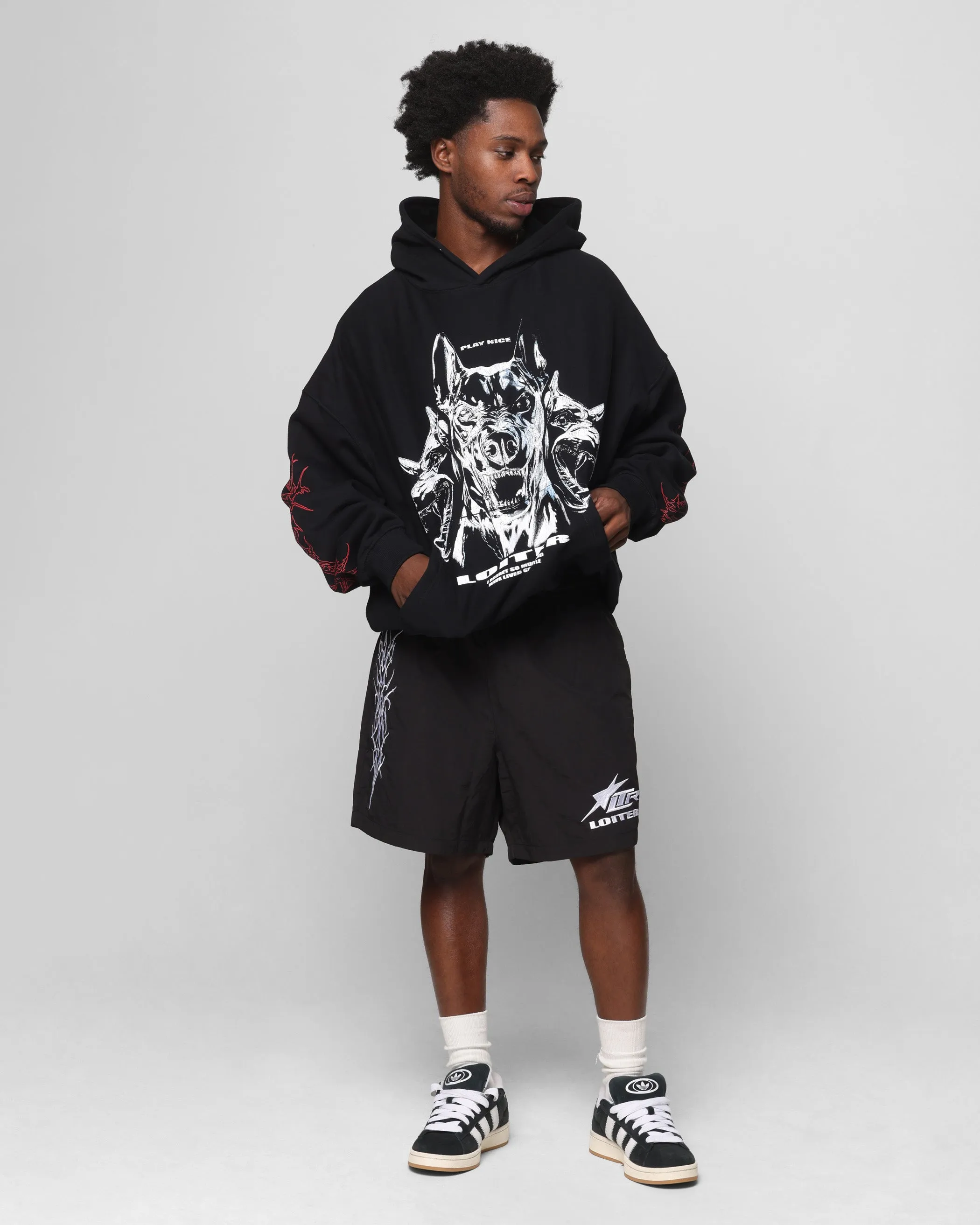 Loiter Chrome Dogs Vintage Hoodie Black sold by Culture Kings product image thumbnail 4