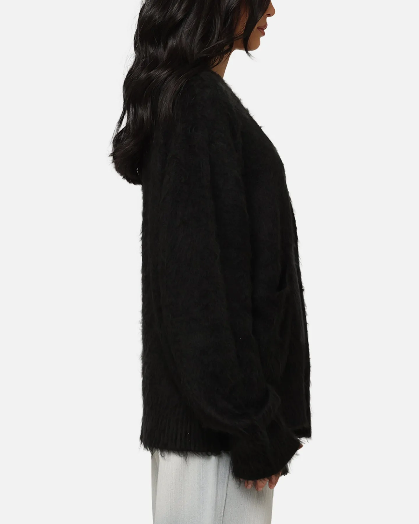 XXIII Fuzzy Cardigan Black sold by Culture Kings product image thumbnail 4