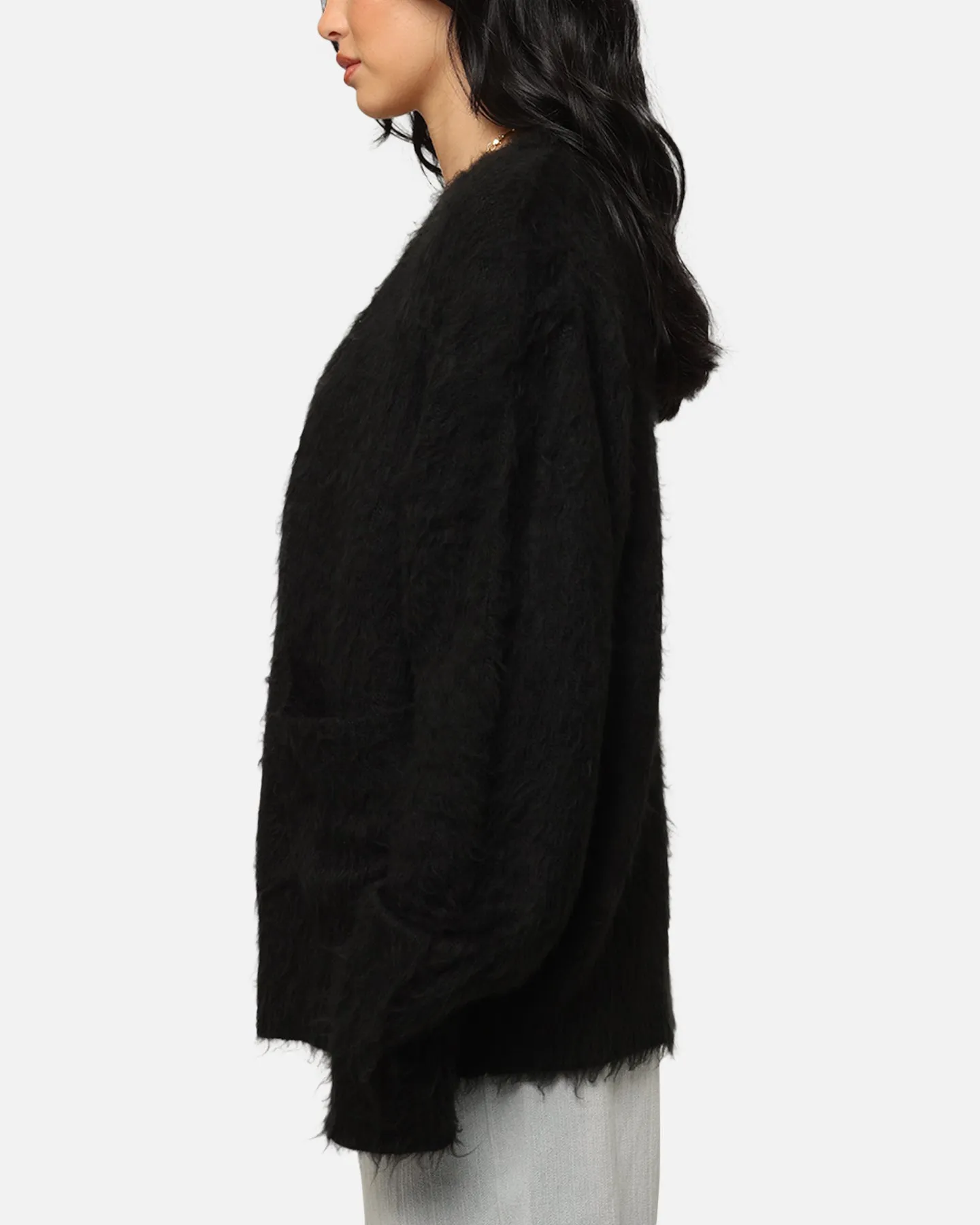 XXIII Fuzzy Cardigan Black sold by Culture Kings product image thumbnail 5