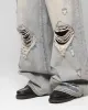 Loiter Star Layered Distressed Jeans Washed Blue sold by Culture Kings