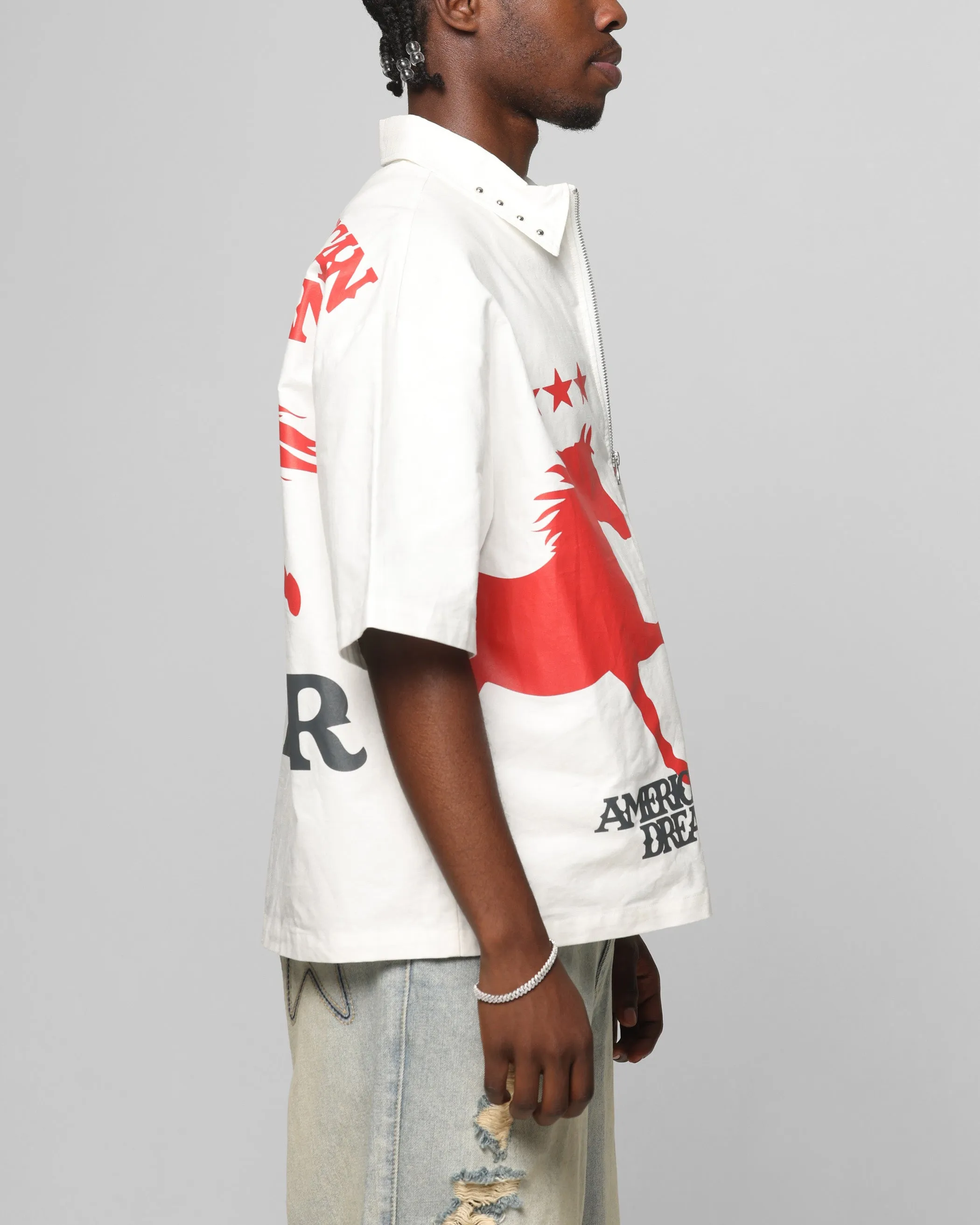 Loiter Rodeo Zip Up Shirt Off White sold by Culture Kings product image thumbnail 5