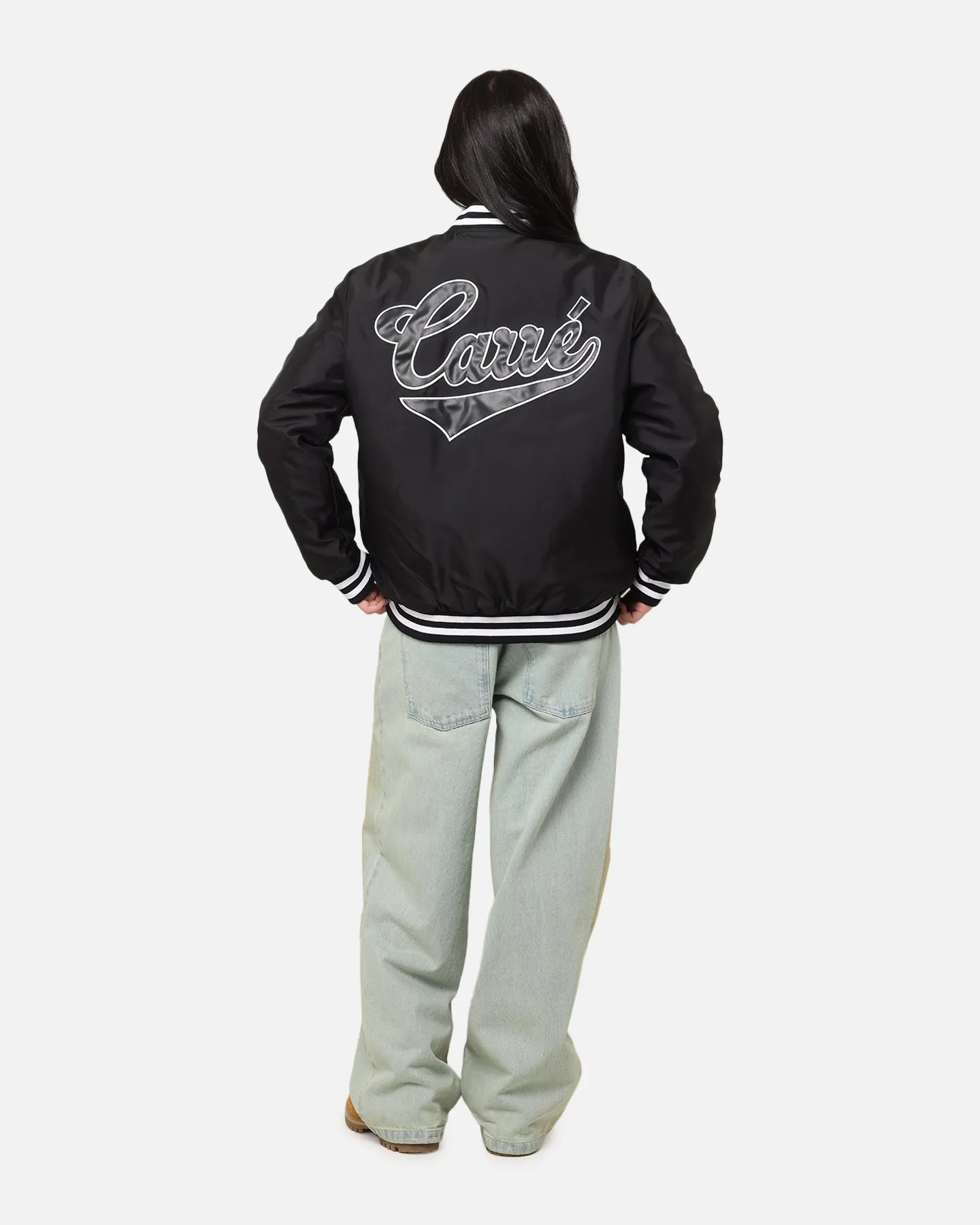 Carre Team Puffer Varsity Jacket Black/White sold by Culture Kings product image thumbnail 3