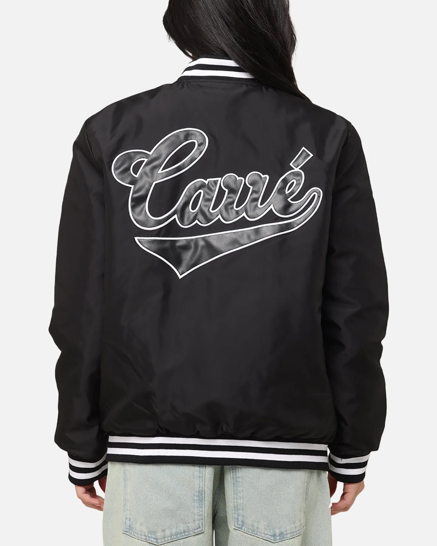 Carre Team Puffer Varsity Jacket Black/White sold by Culture Kings