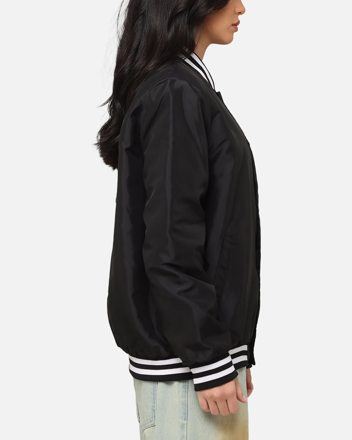 Carre Team Puffer Varsity Jacket Black/White sold by Culture Kings product image thumbnail 5