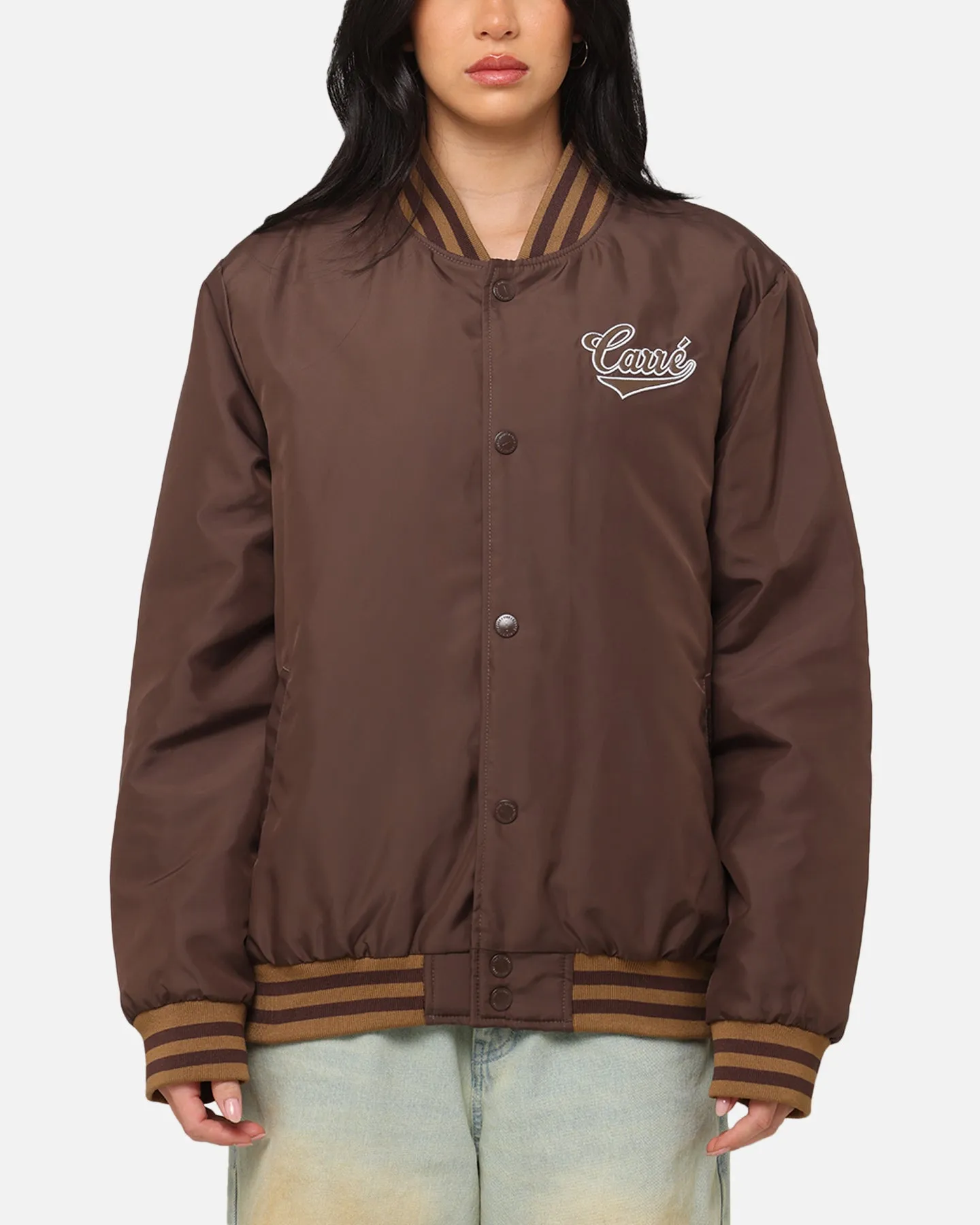 Carre Team Puffer Varsity Jacket Brown sold by Culture Kings product image thumbnail 2