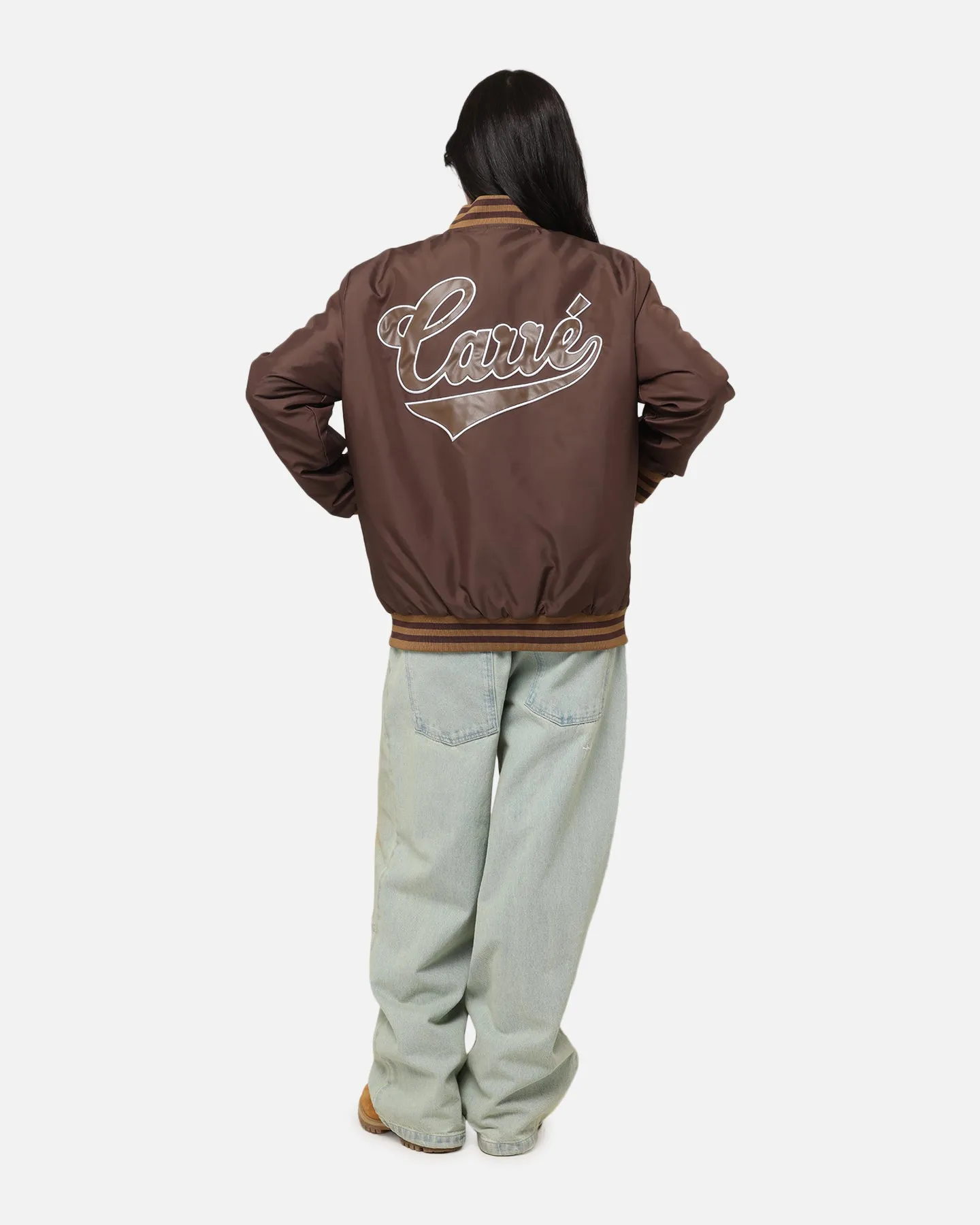 Carre Team Puffer Varsity Jacket Brown sold by Culture Kings product image thumbnail 3