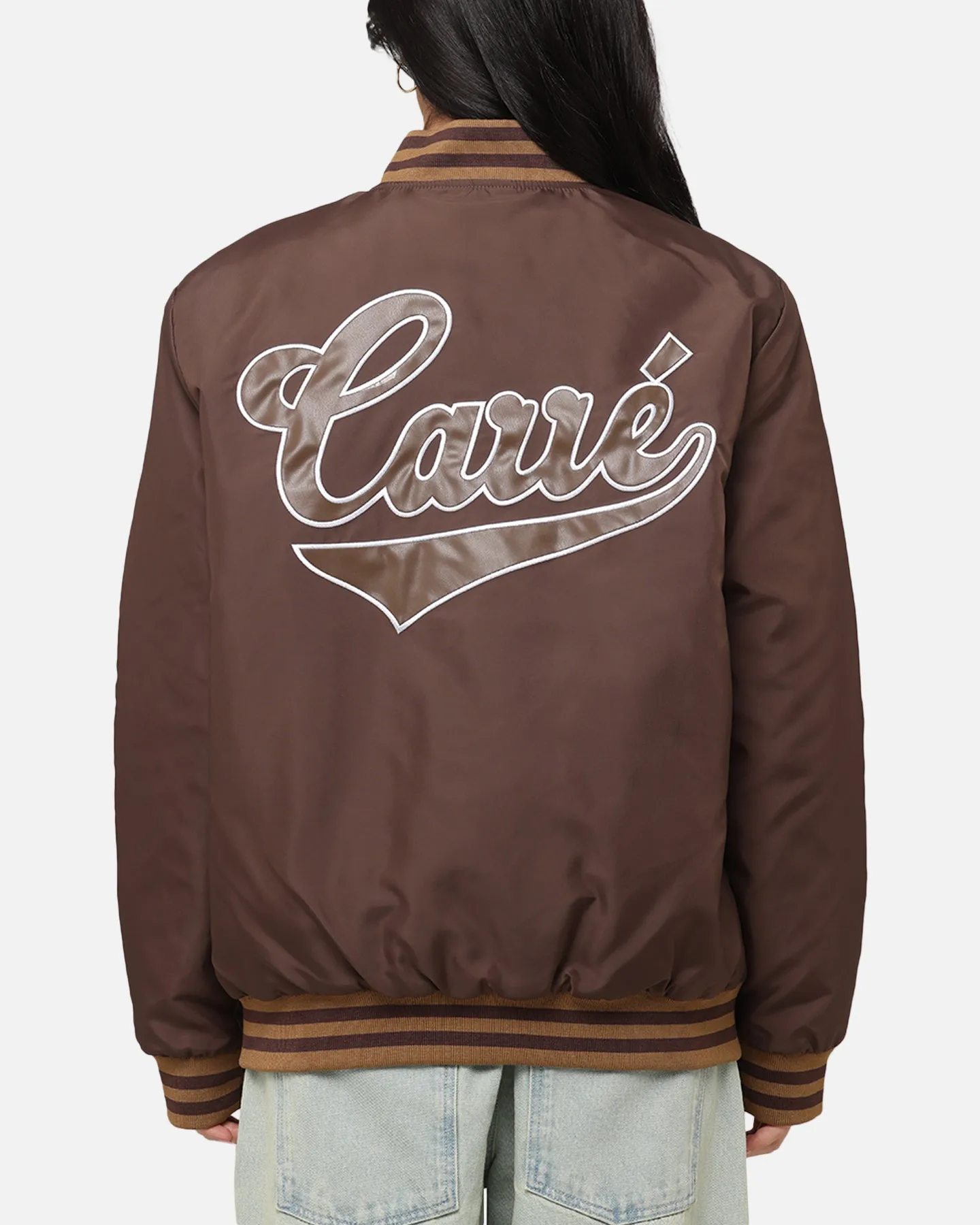 Carre Team Puffer Varsity Jacket Brown sold by Culture Kings