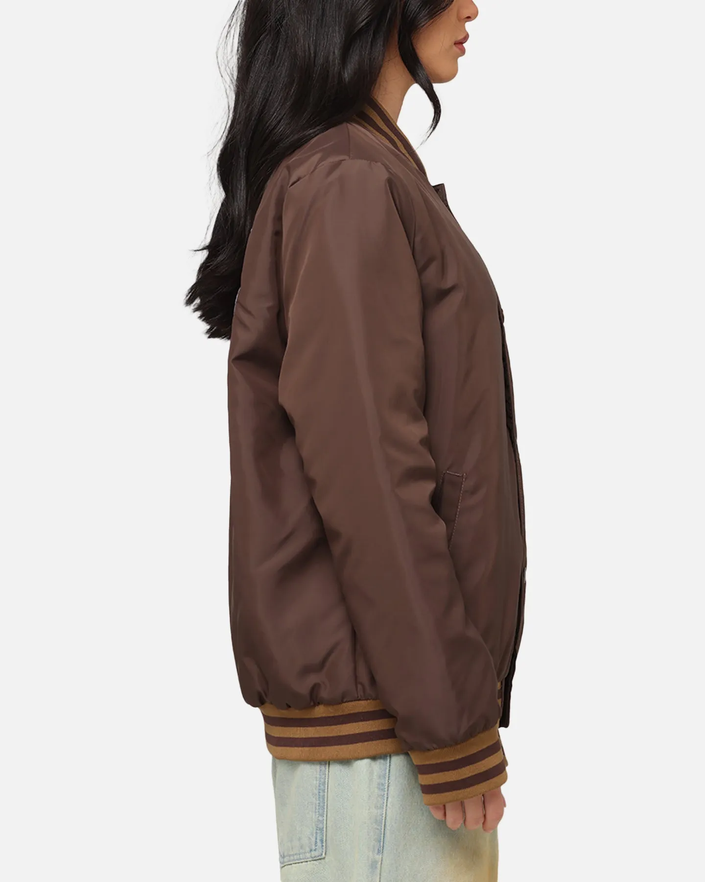 Carre Team Puffer Varsity Jacket Brown sold by Culture Kings product image thumbnail 5