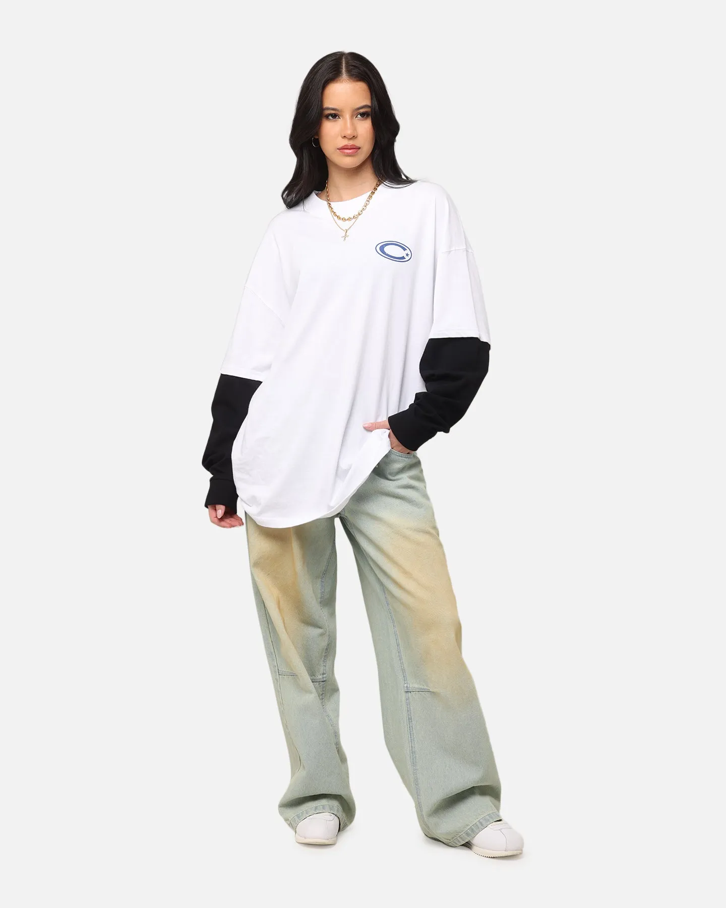 Carre C-Star Long Sleeve T-Shirt White/Black sold by Culture Kings product image thumbnail 4