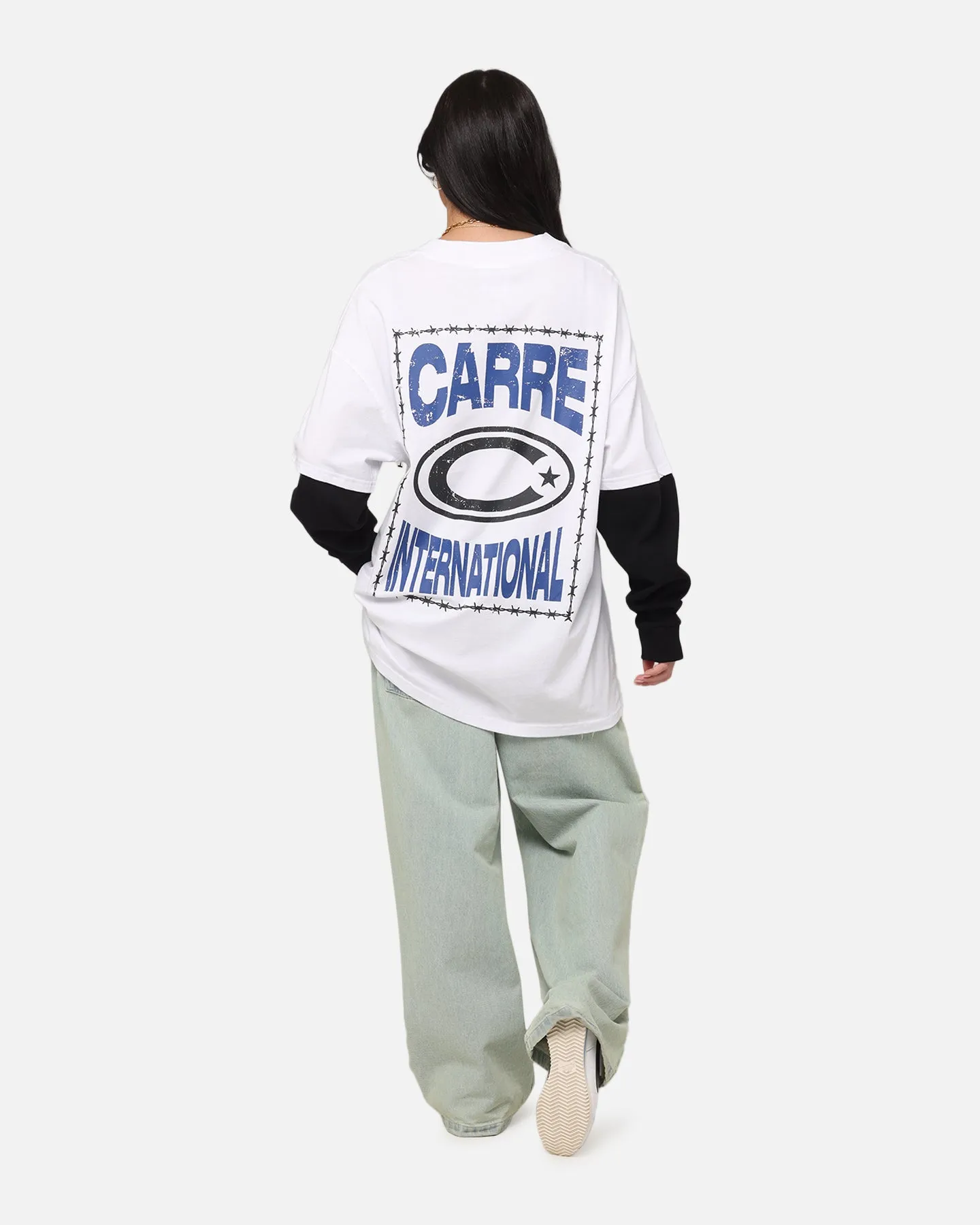 Carre C-Star Long Sleeve T-Shirt White/Black sold by Culture Kings product image thumbnail 3