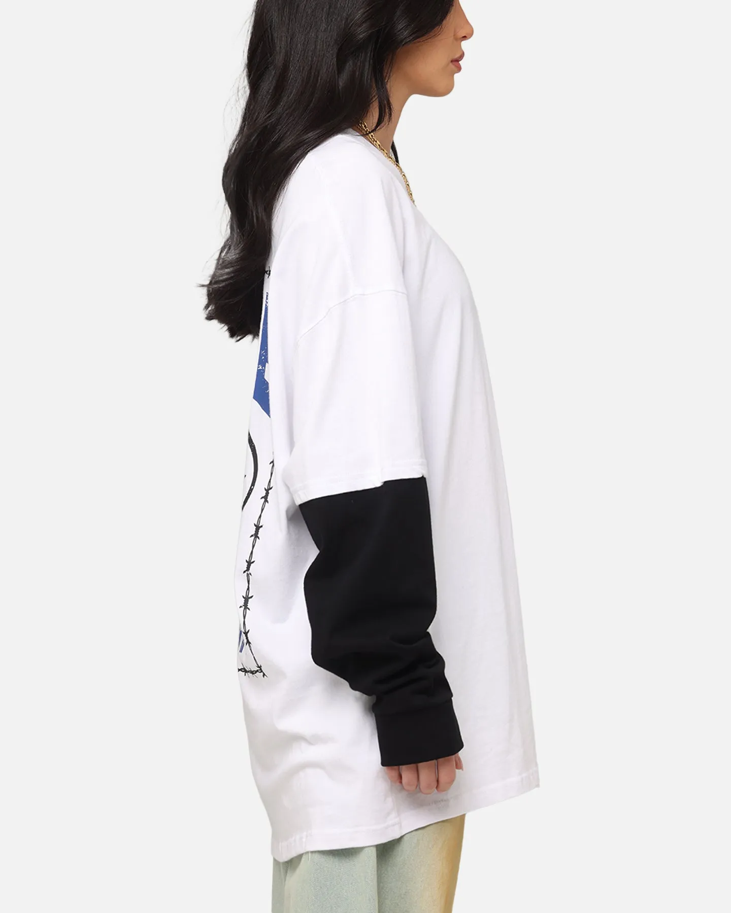 Carre C-Star Long Sleeve T-Shirt White/Black sold by Culture Kings product image thumbnail 5