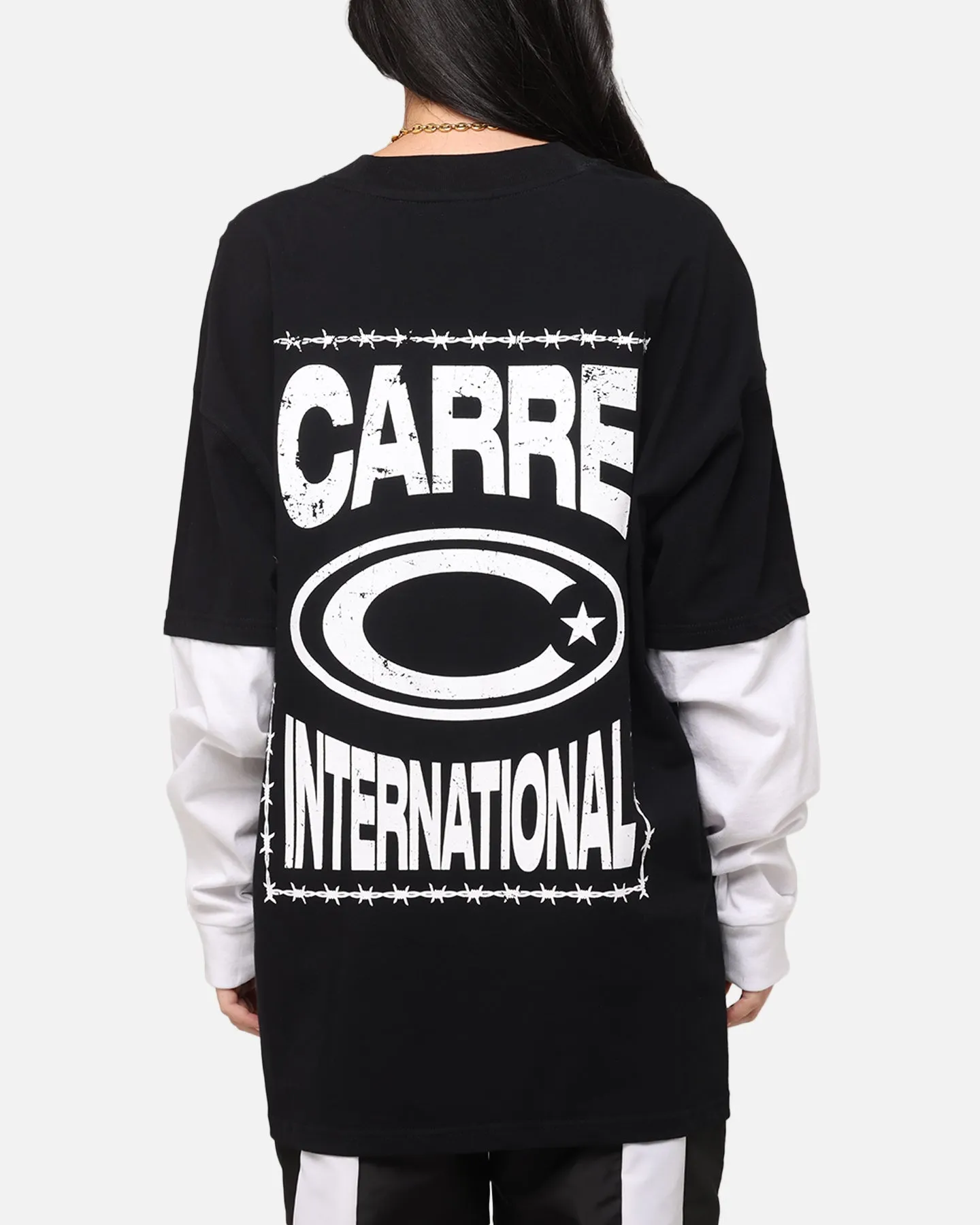 Carre C-Star Long Sleeve T-Shirt Black/White sold by Culture Kings