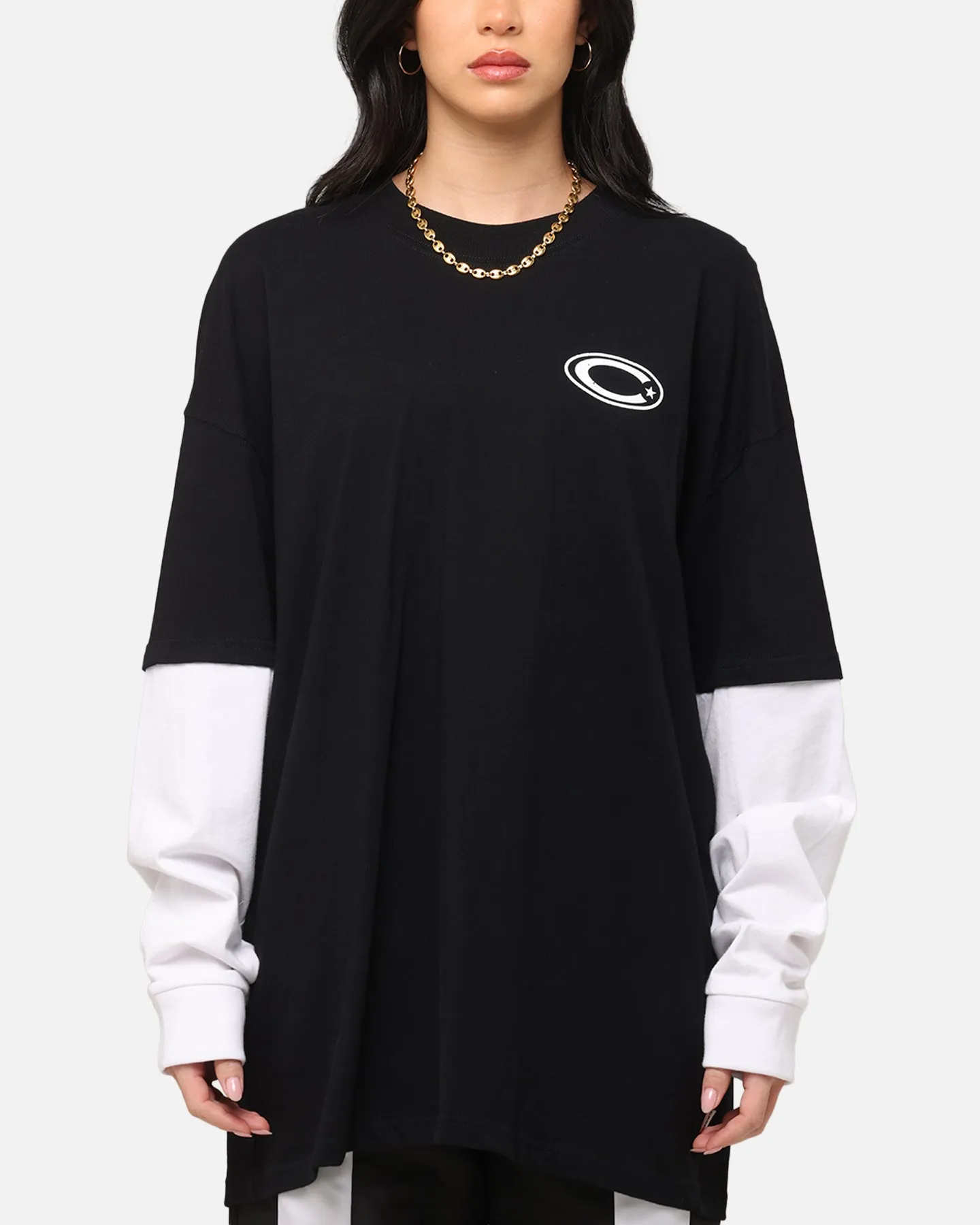 Carre C-Star Long Sleeve T-Shirt Black/White sold by Culture Kings product image thumbnail 2