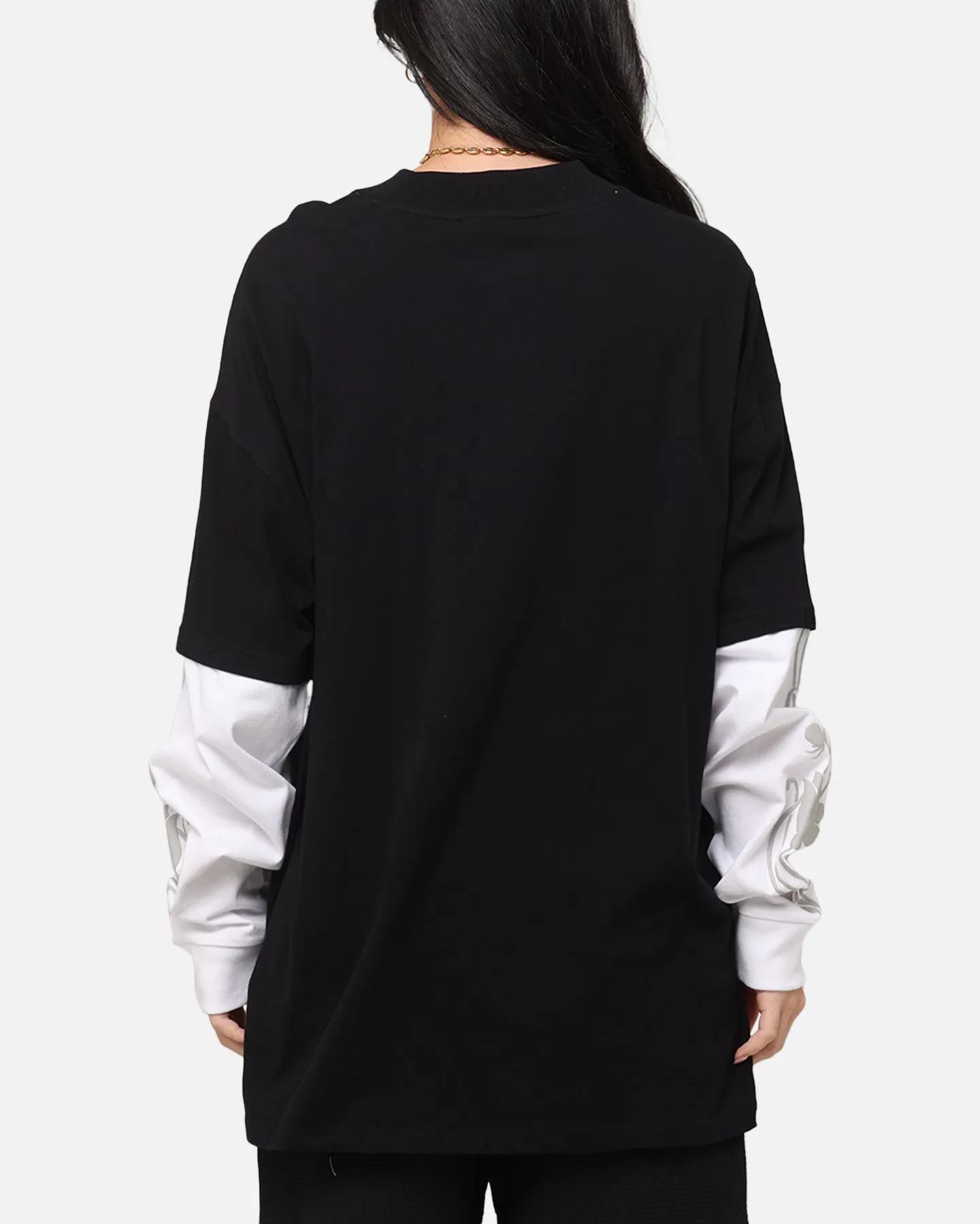 Carre Rosebowl Layered Long Sleeve T-Shirt Black/White sold by Culture Kings product image thumbnail 3
