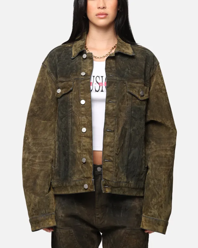 MNML SL3 Suede Jacket Olive/Black sold by Culture Kings