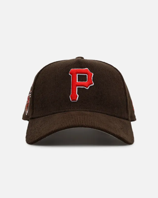 New Era Pittsburgh Pirates 'Walnut Cord' 9FORTY A-Frame Corduroy Snapback Walnut sold by Culture Kings