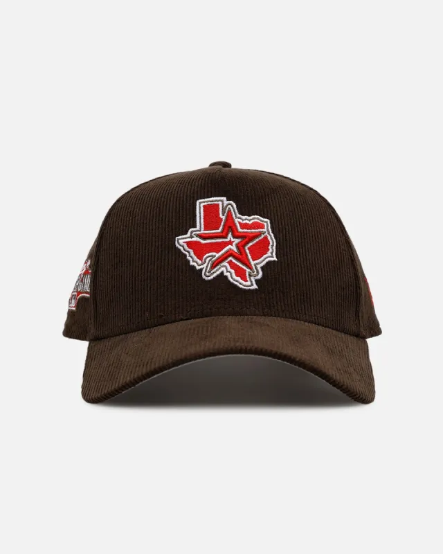New Era Houston Astros 'Walnut Cord' 9FORTY A-Frame Corduroy Snapback Walnut sold by Culture Kings